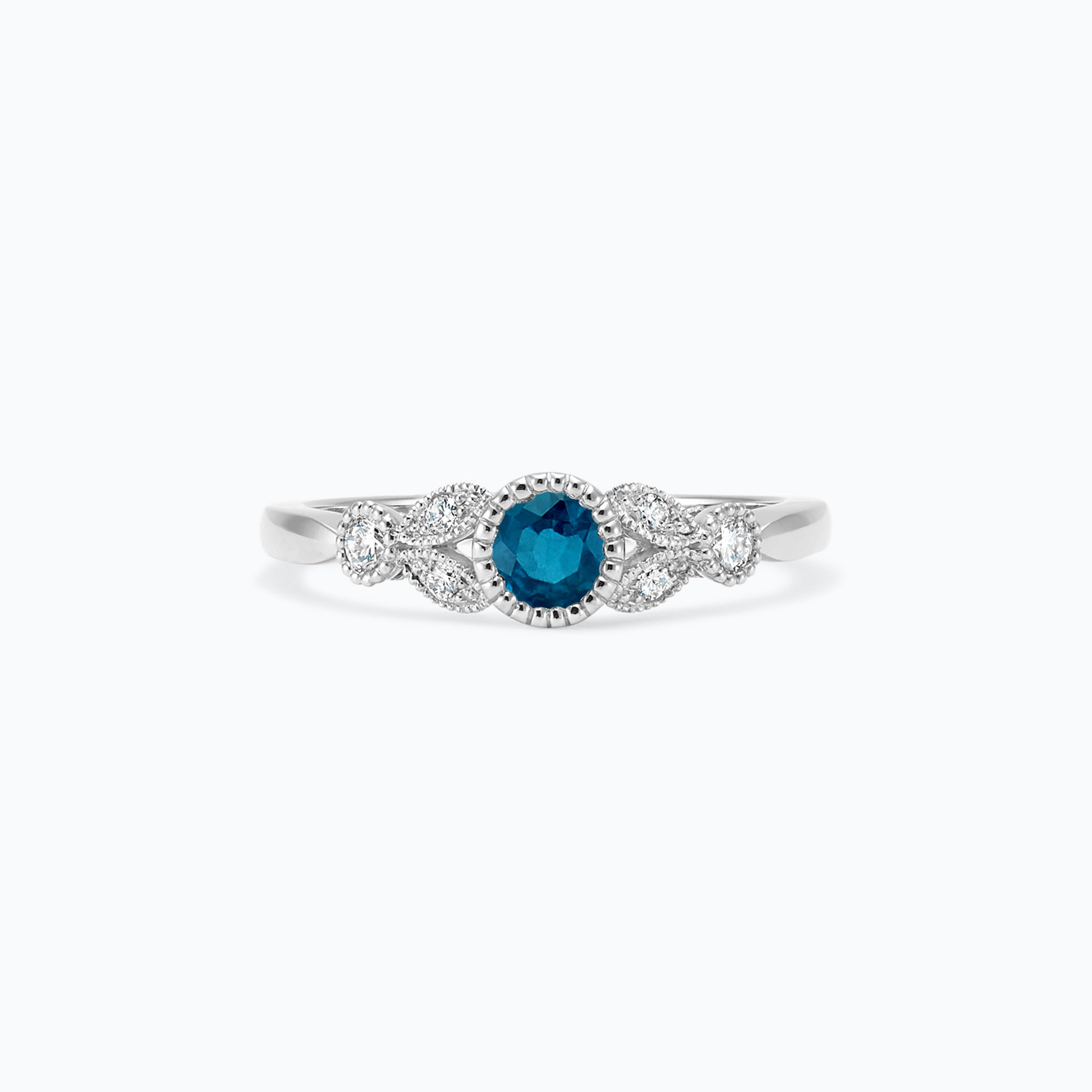 Solitaire Salomé Millegrain Topaze Blue London
