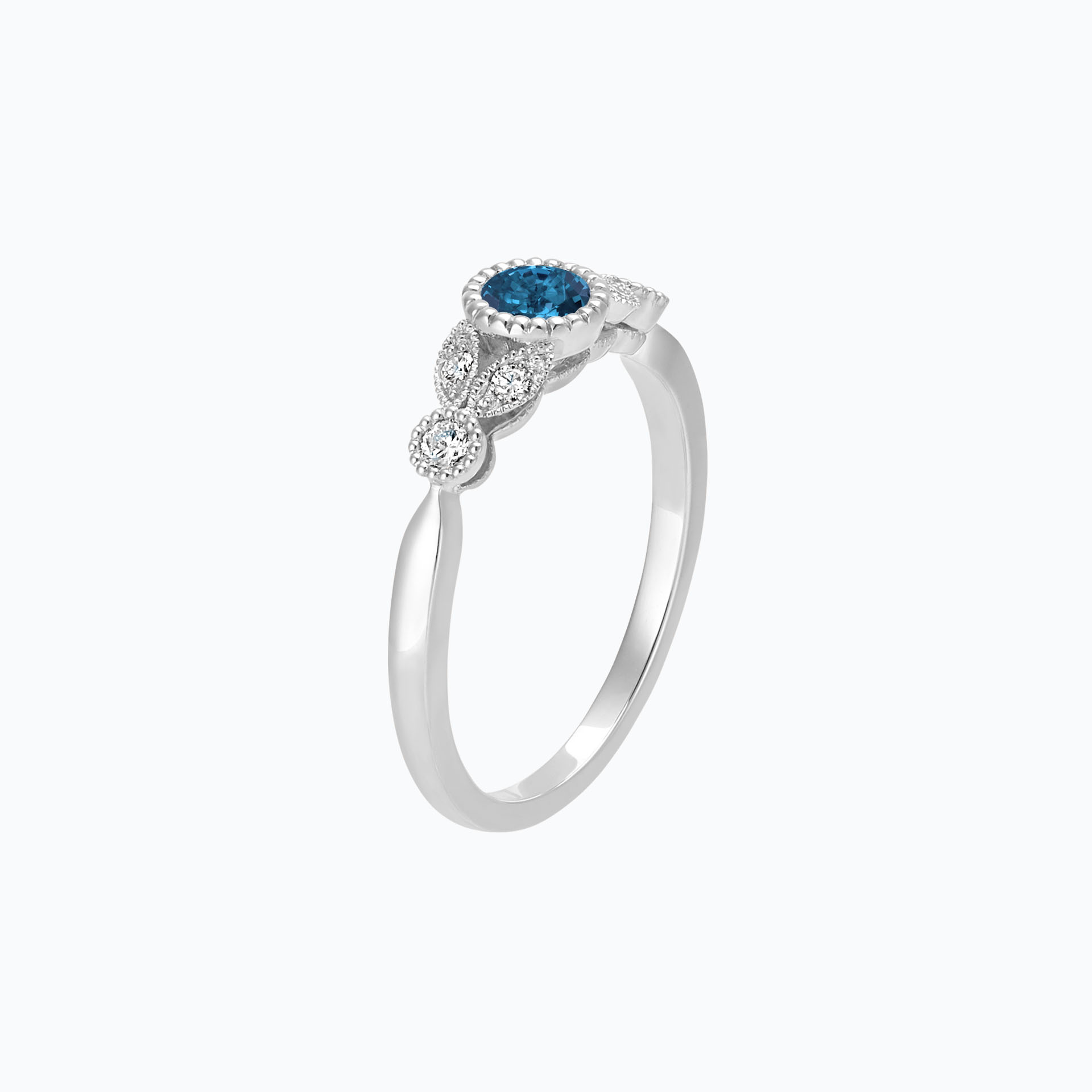 Solitaire Salomé Millegrain Topaze Blue London
