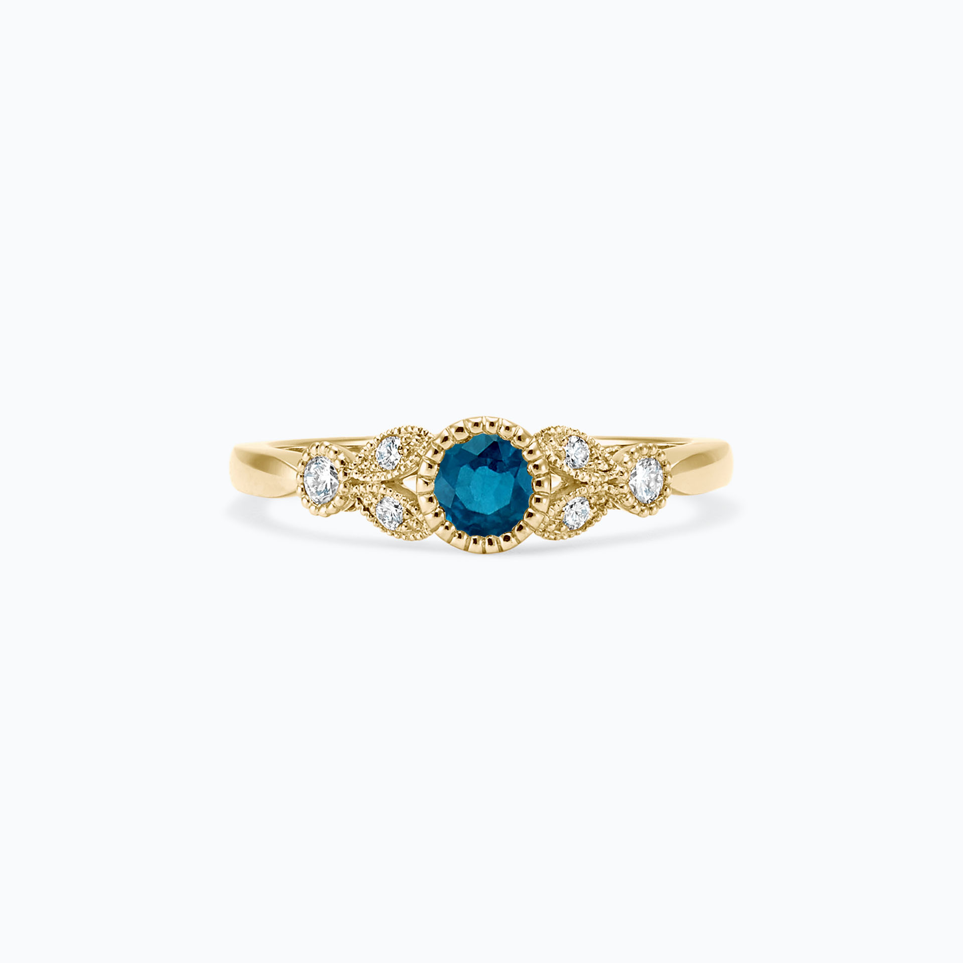 Solitaire Salomé Millegrain Topaze Blue London
