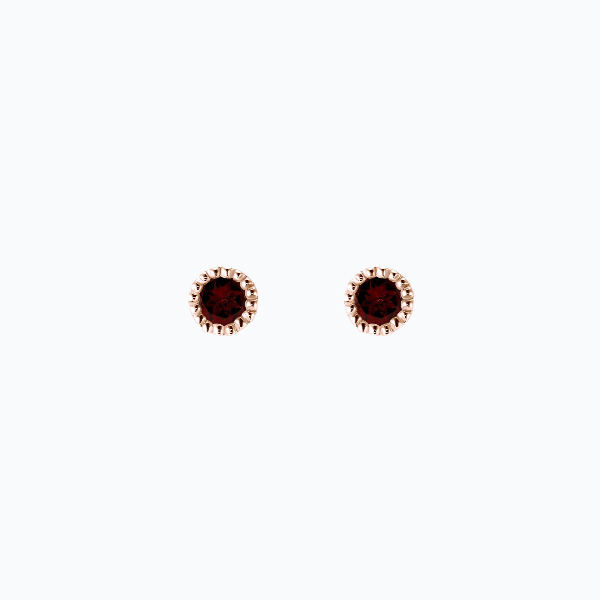 Boucles Faustine Grenat