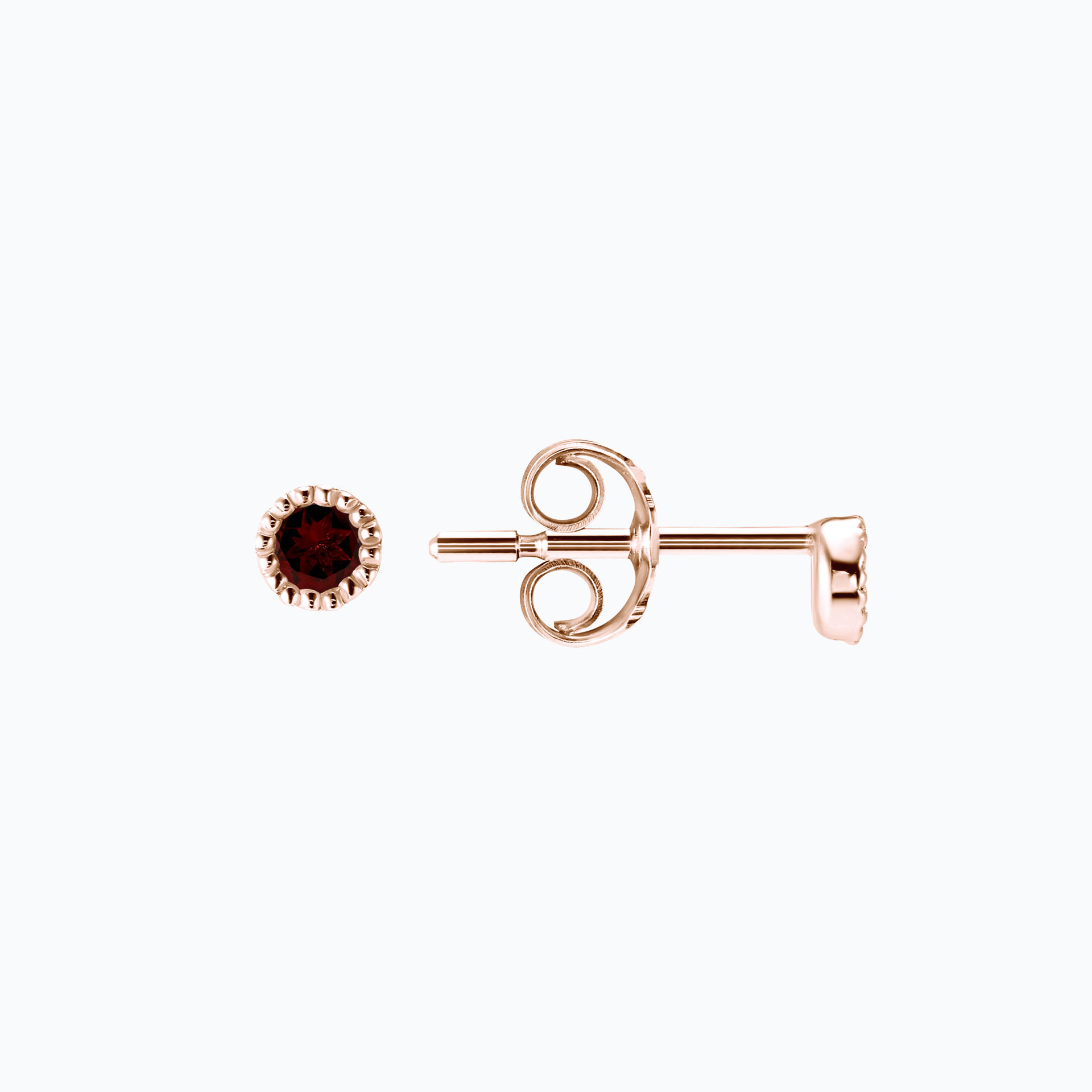 Boucles Faustine Grenat