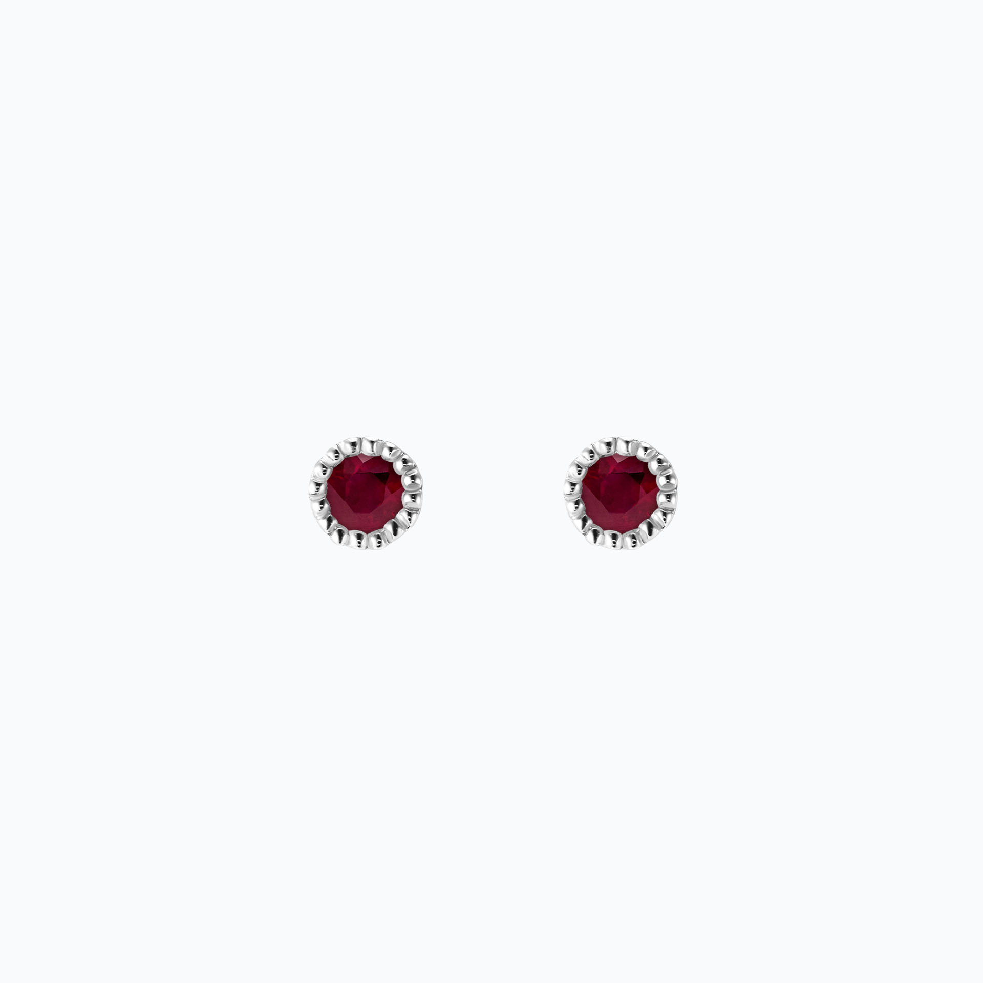Boucles Faustine Rubis