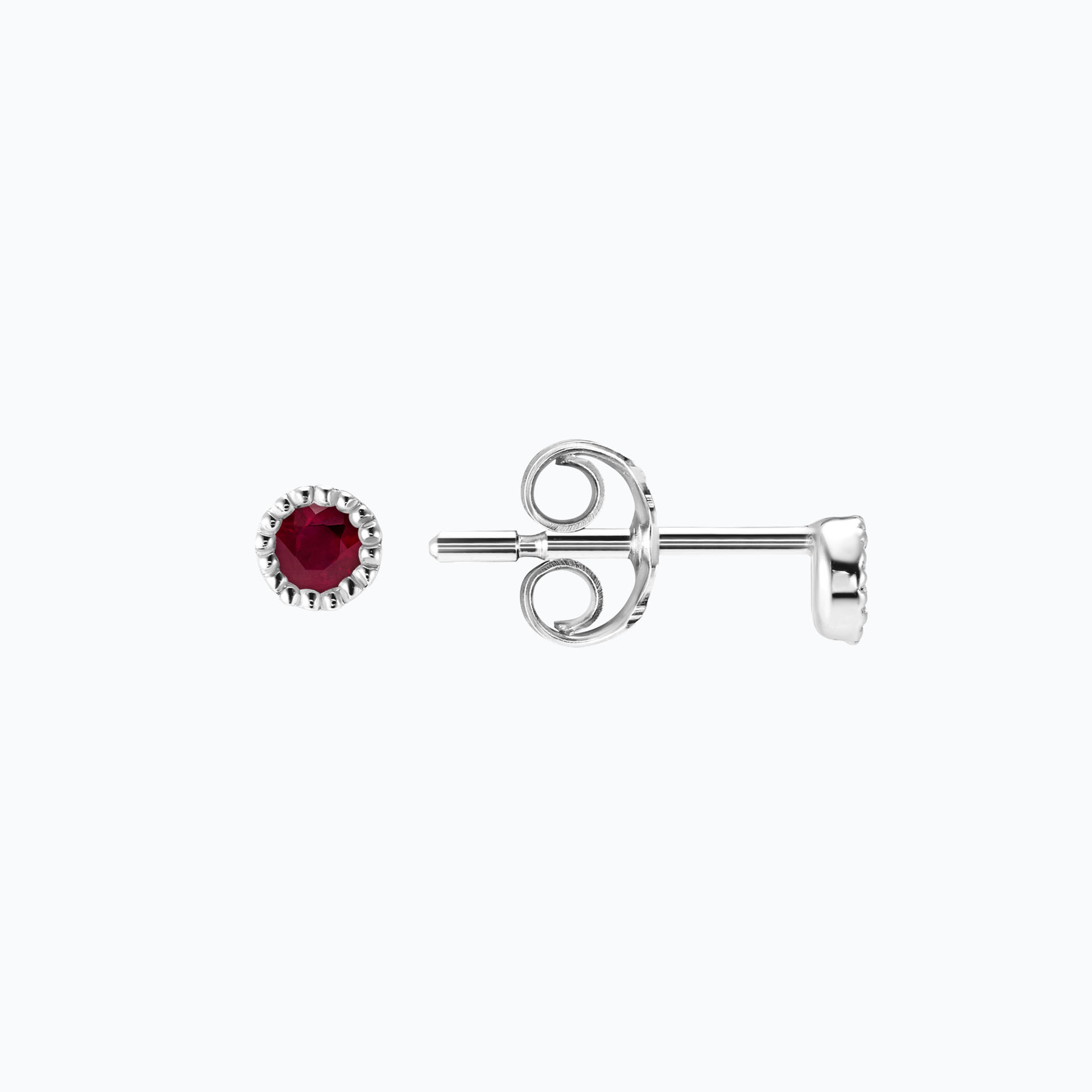 Boucles Faustine Rubis