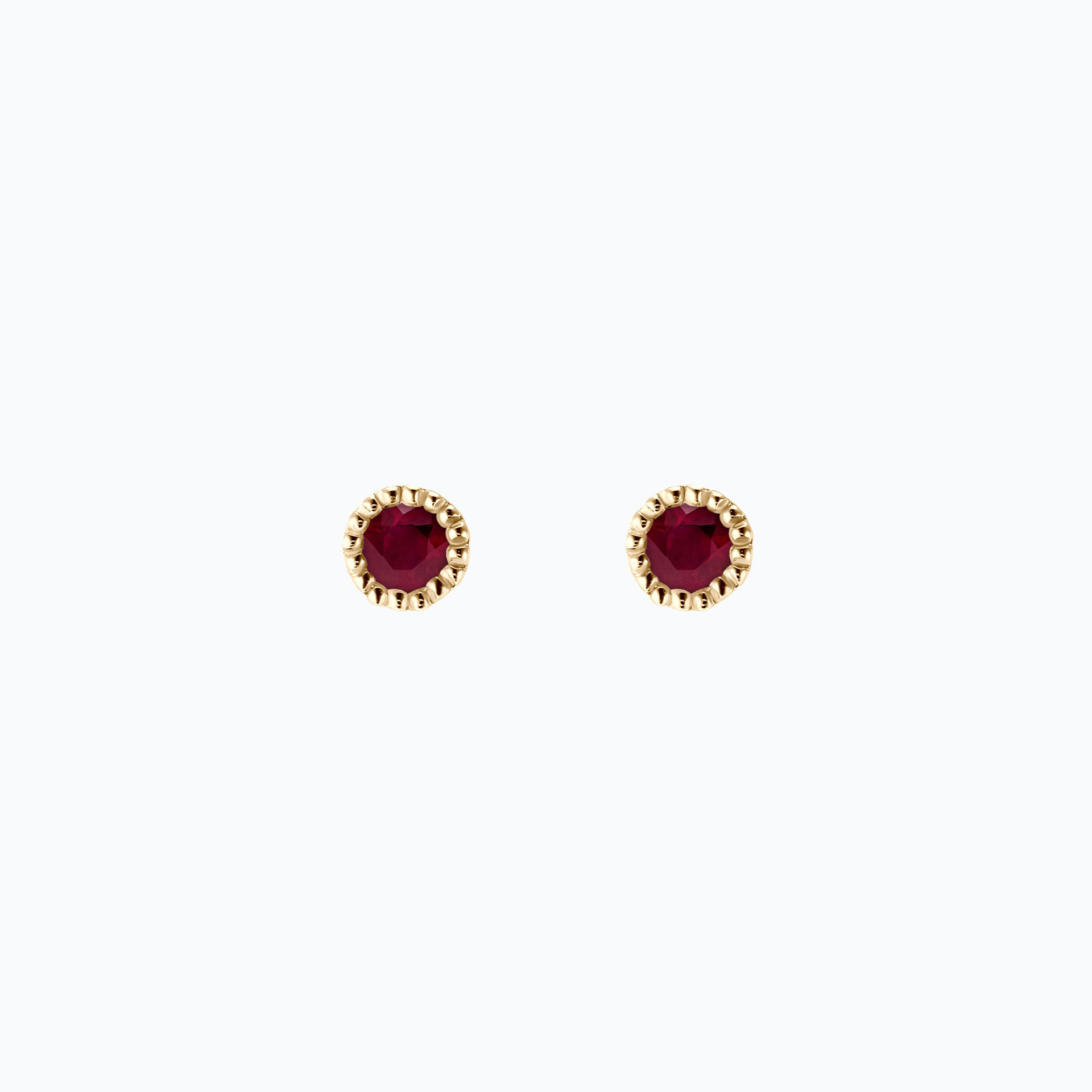 Boucles Faustine Rubis