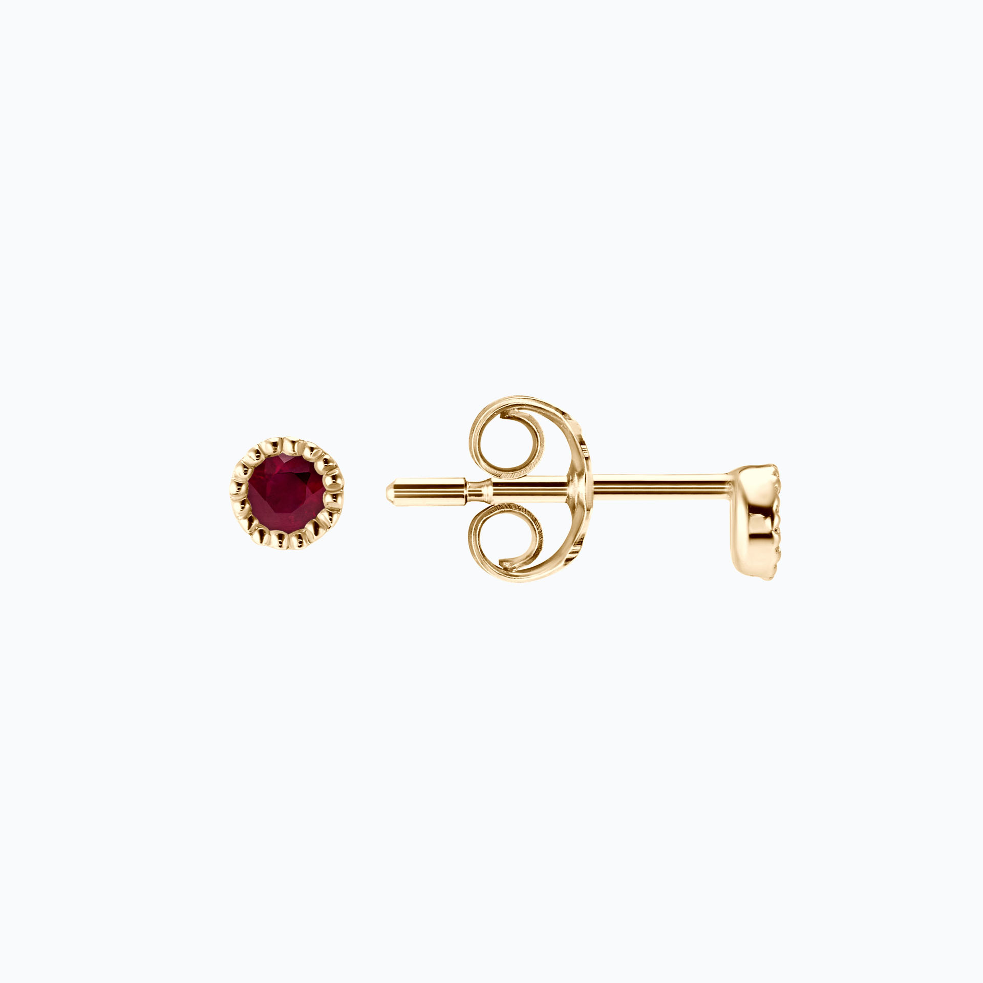 Boucles Faustine Rubis