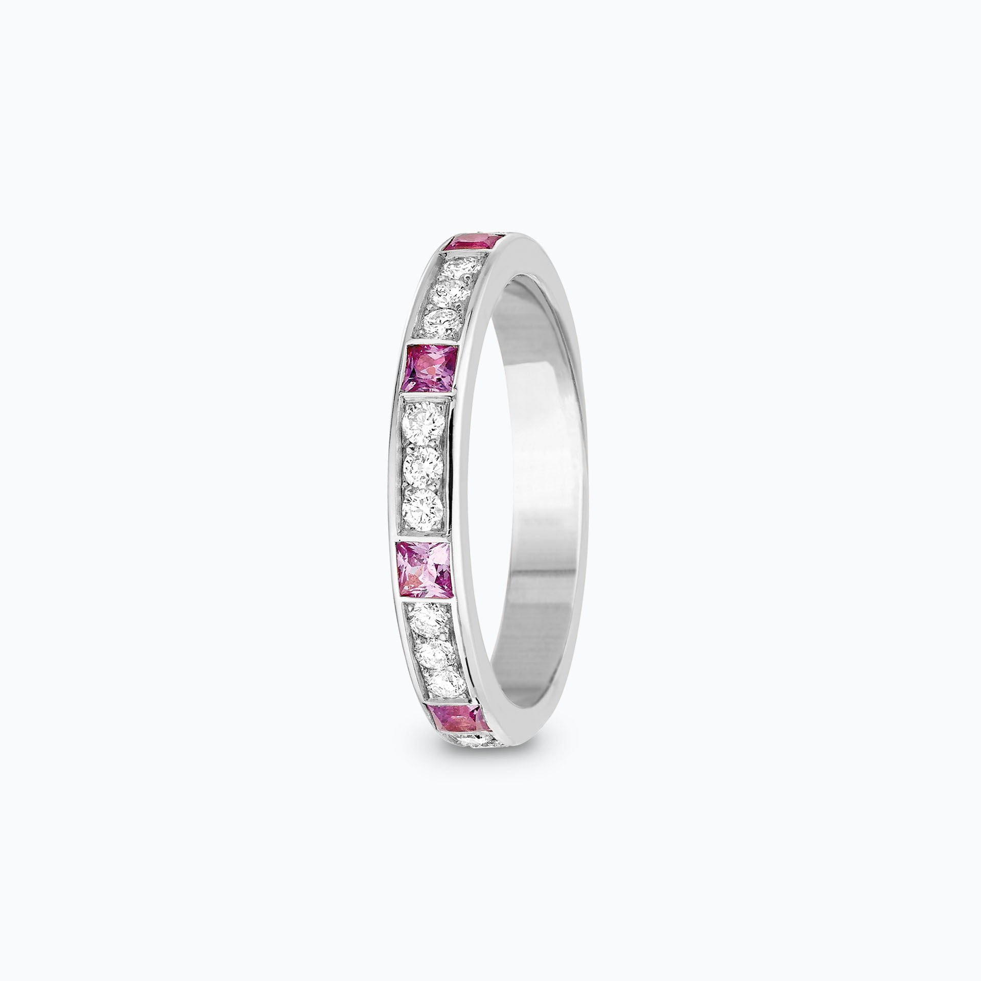 Alliance Ruban Saphir Rose Princesse