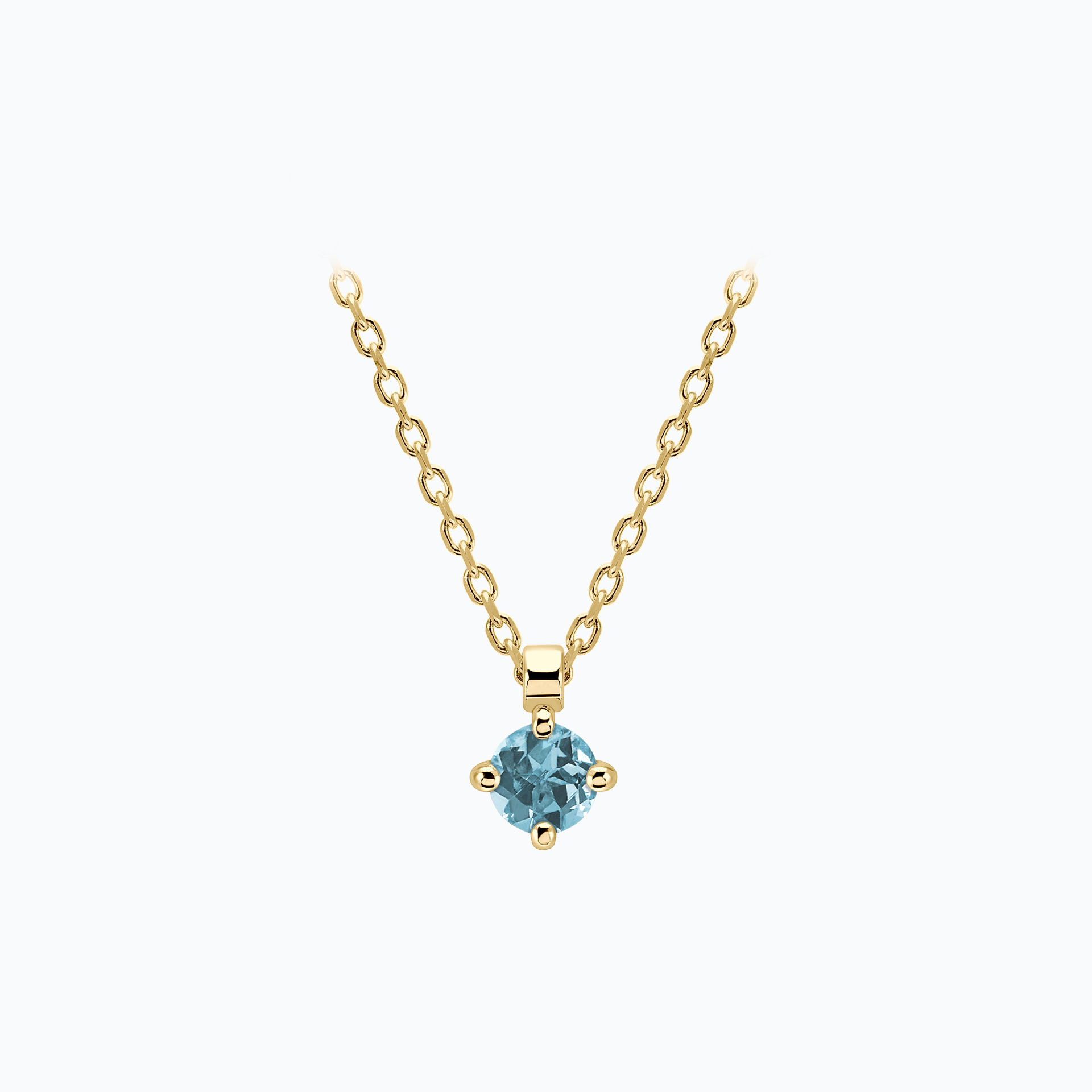 Collier Alva Aigue-marine 3.5 mm