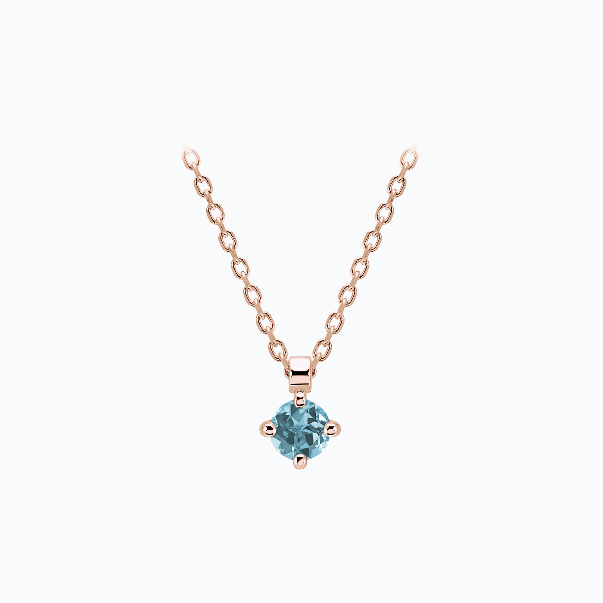 Collier Alva Aigue-marine 3.5 mm