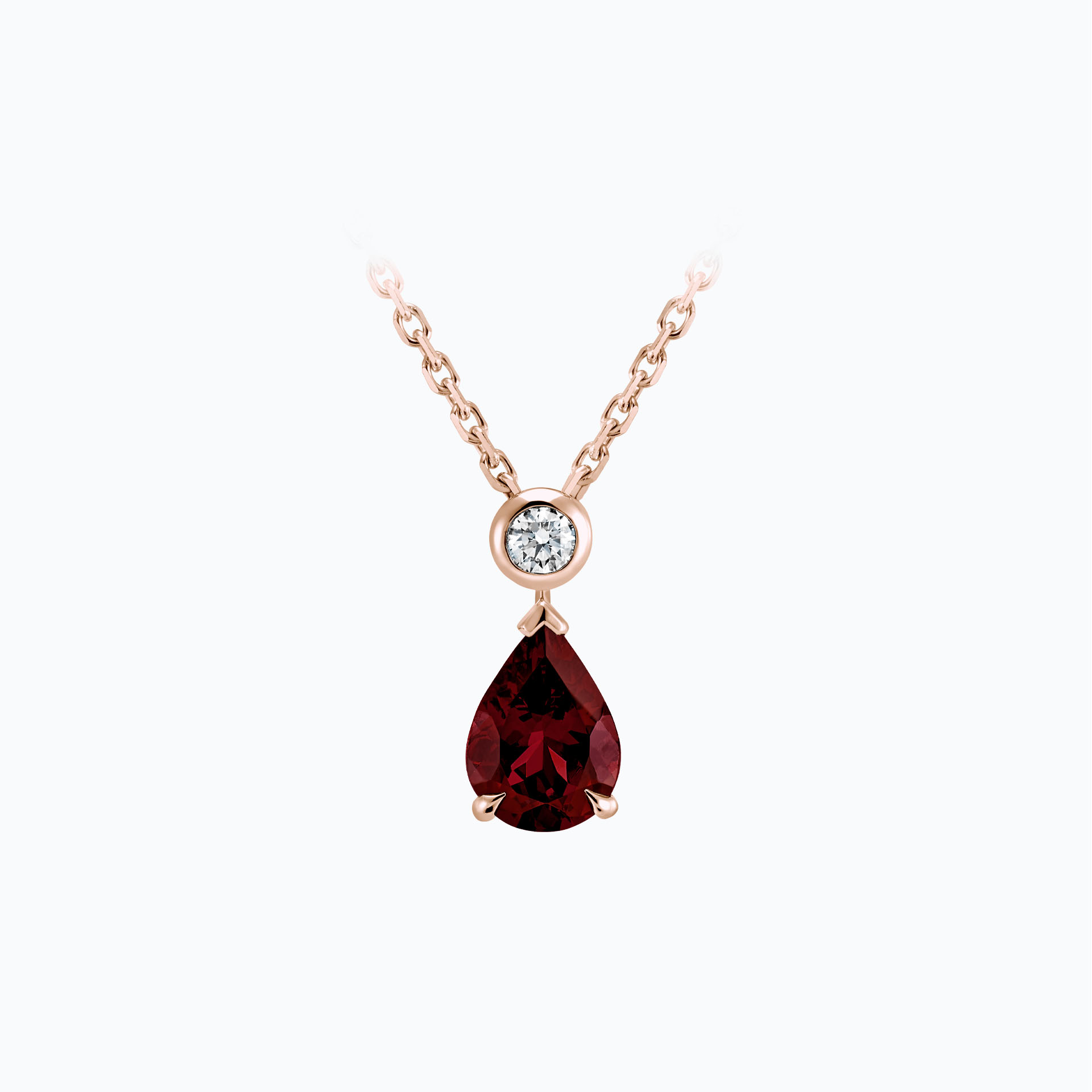 Collier Victoria Grenat