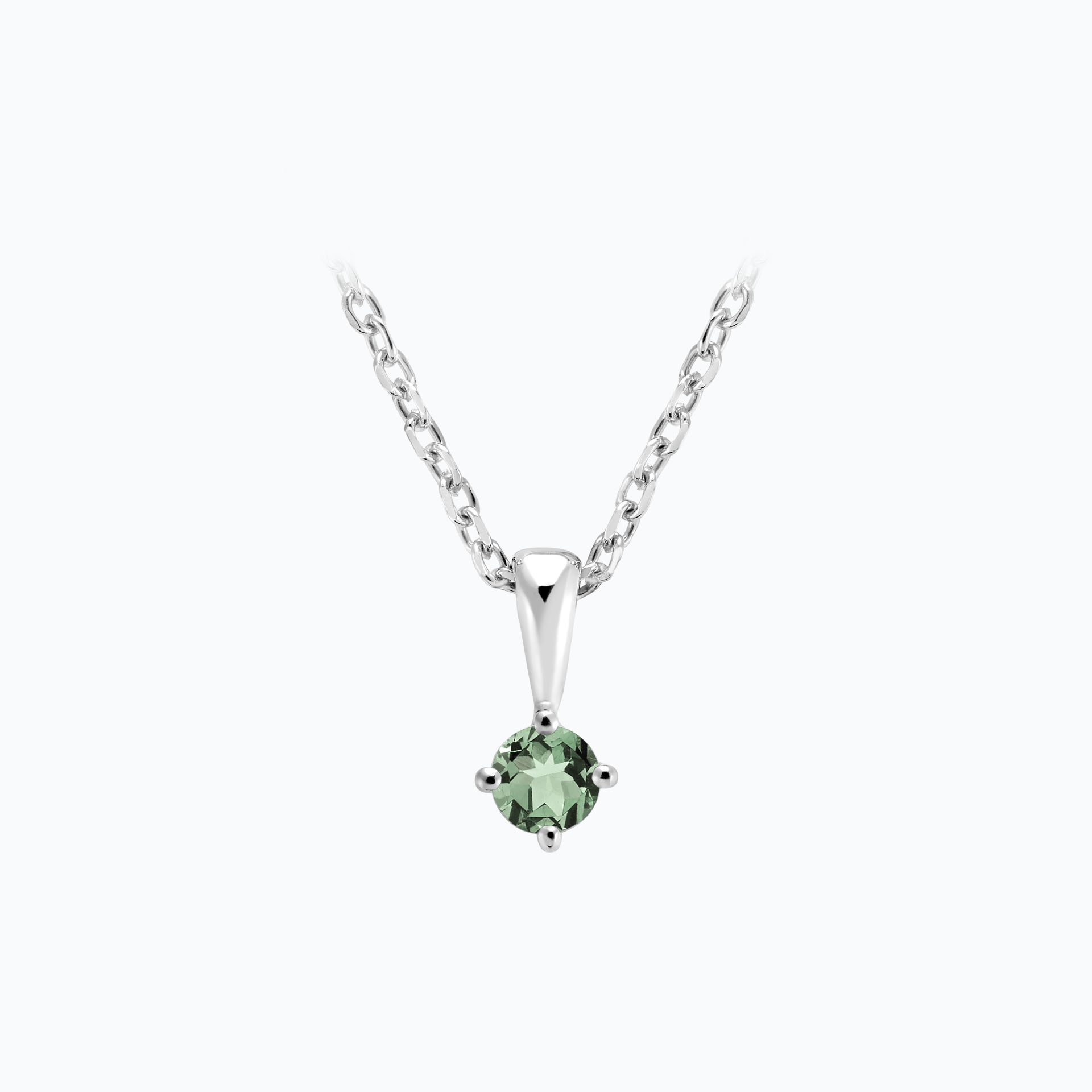 Pendentif Alva Saphir Vert 3.5 mm