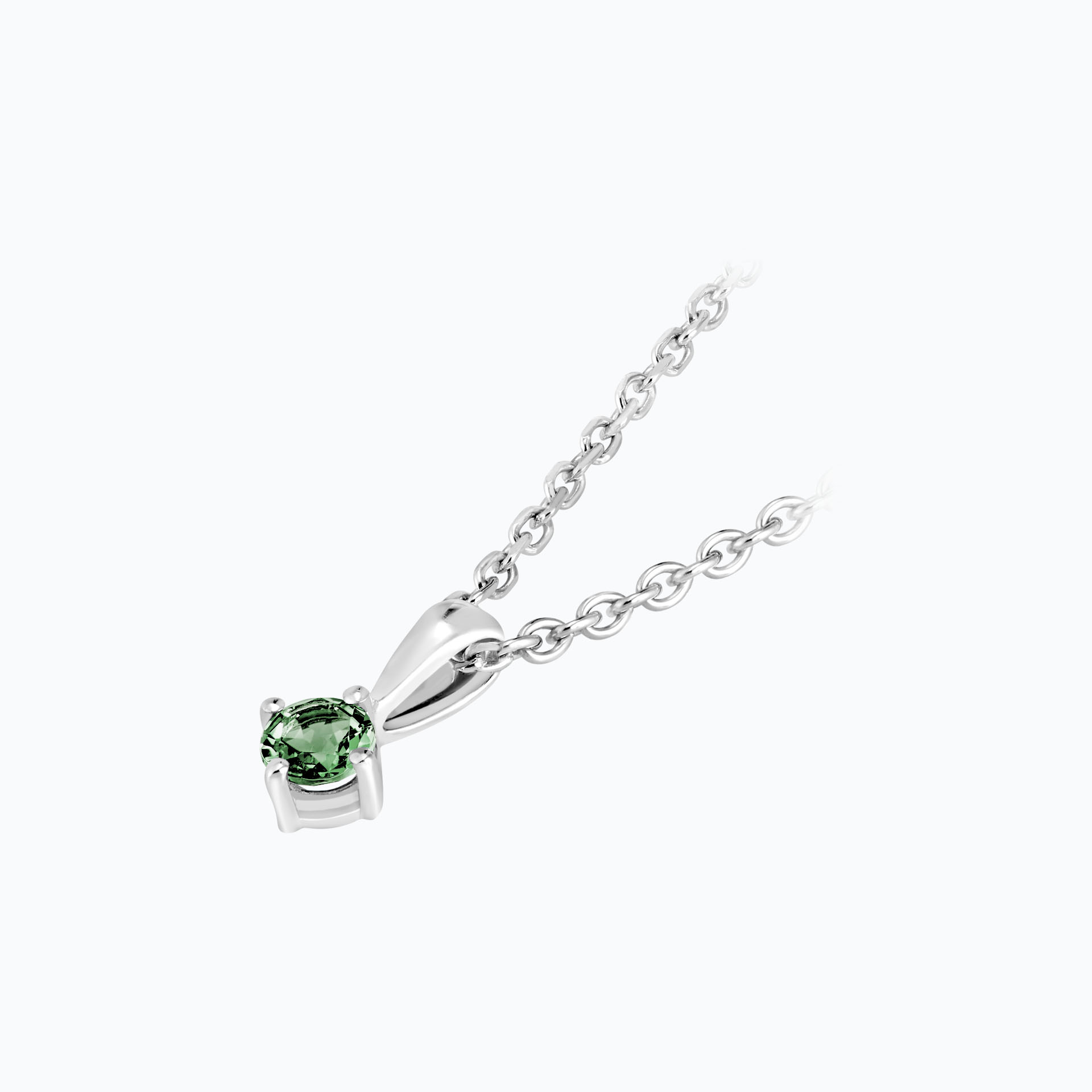 Pendentif Alva Saphir Vert 3.5 mm