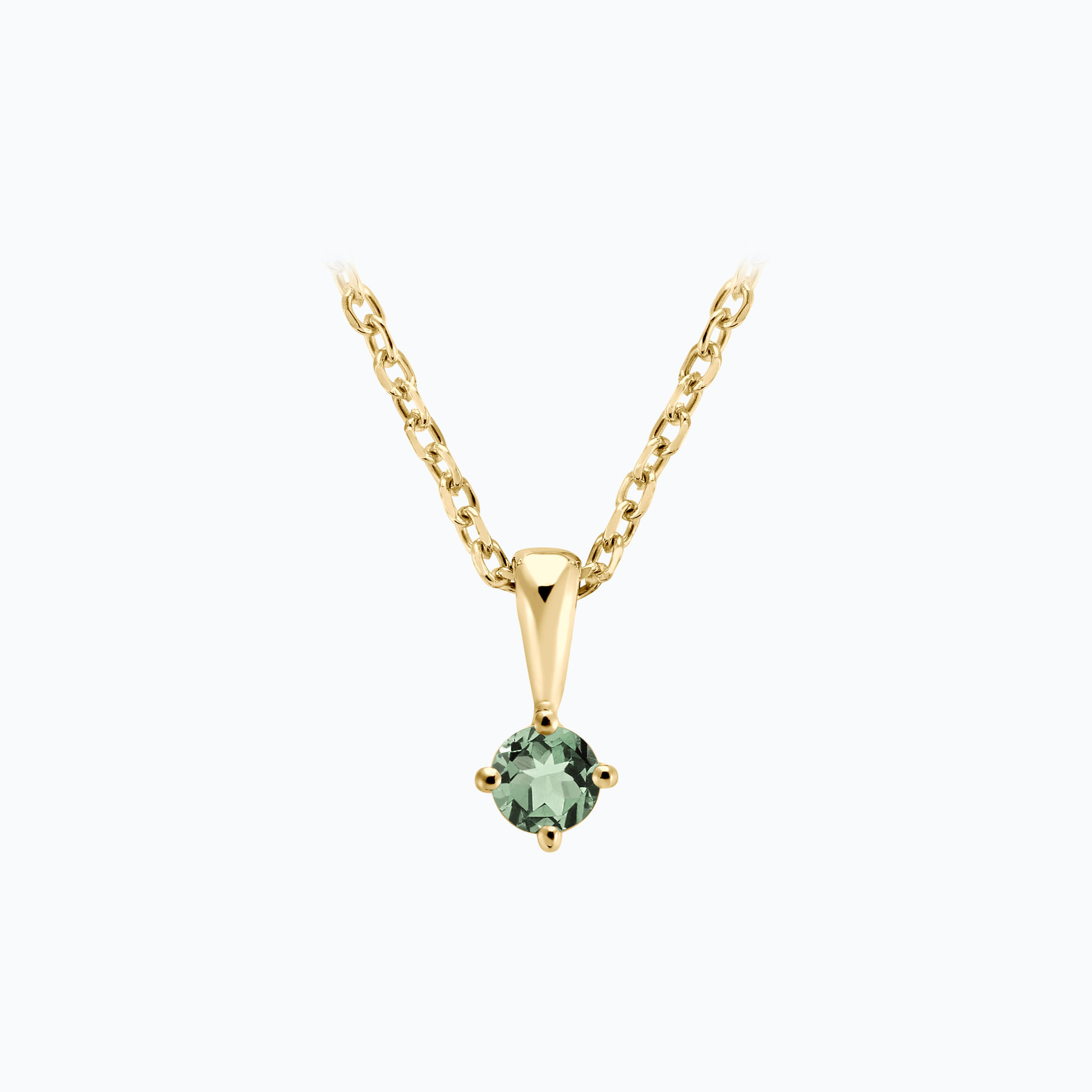 Pendentif Alva Saphir Vert 3.5 mm