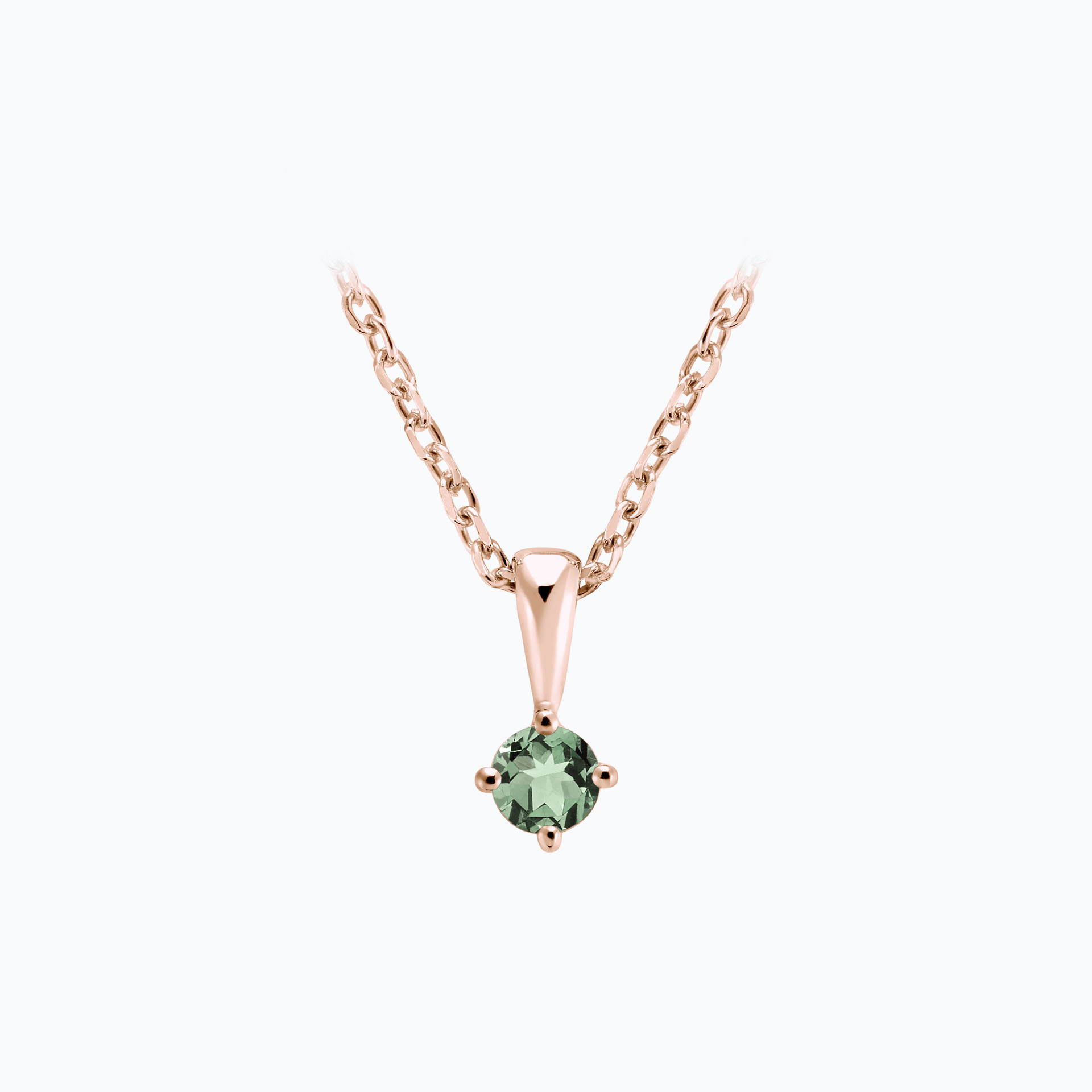 Pendentif Alva Saphir Vert 3.5 mm