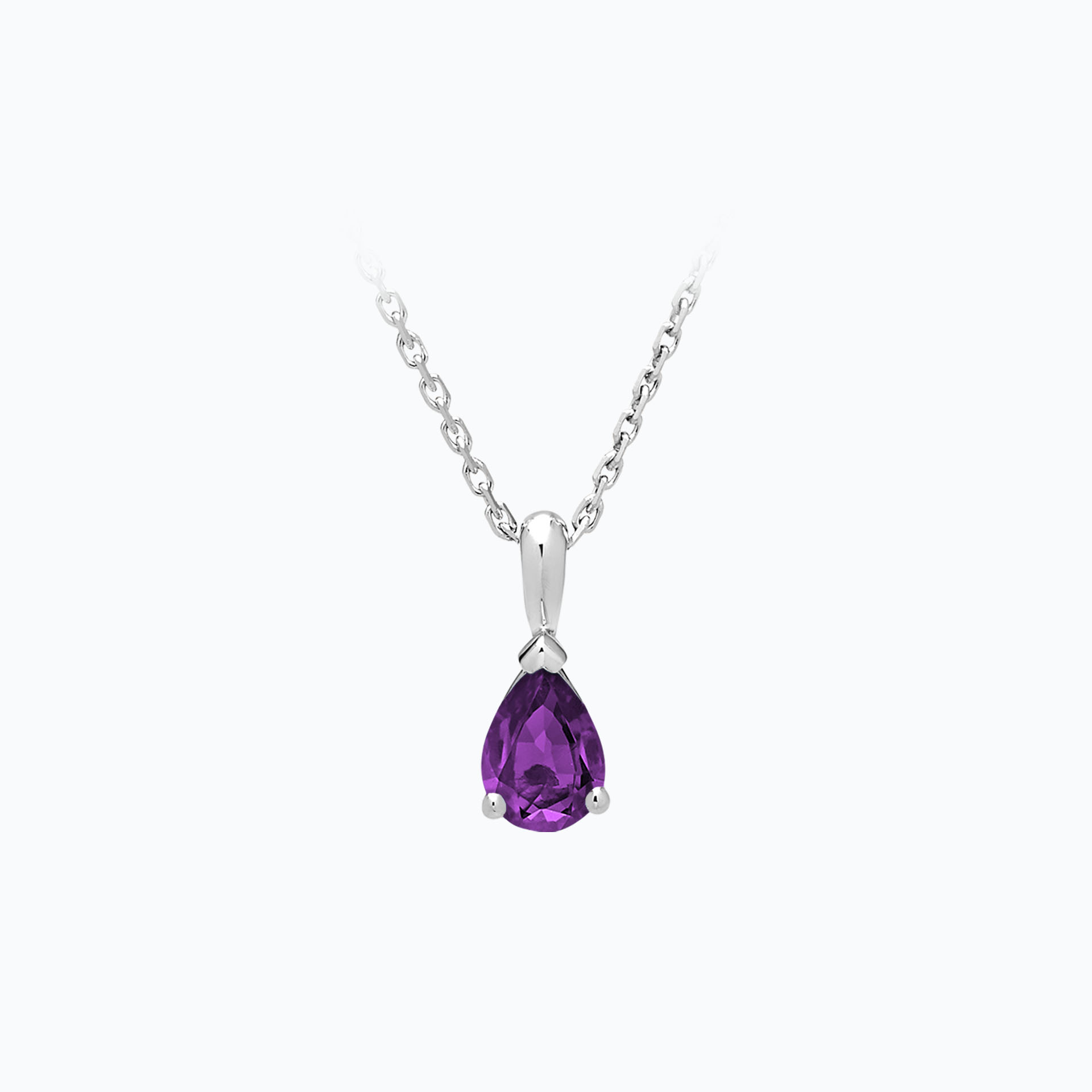 Pendentif Goutte Améthyste 6 x 4 mm