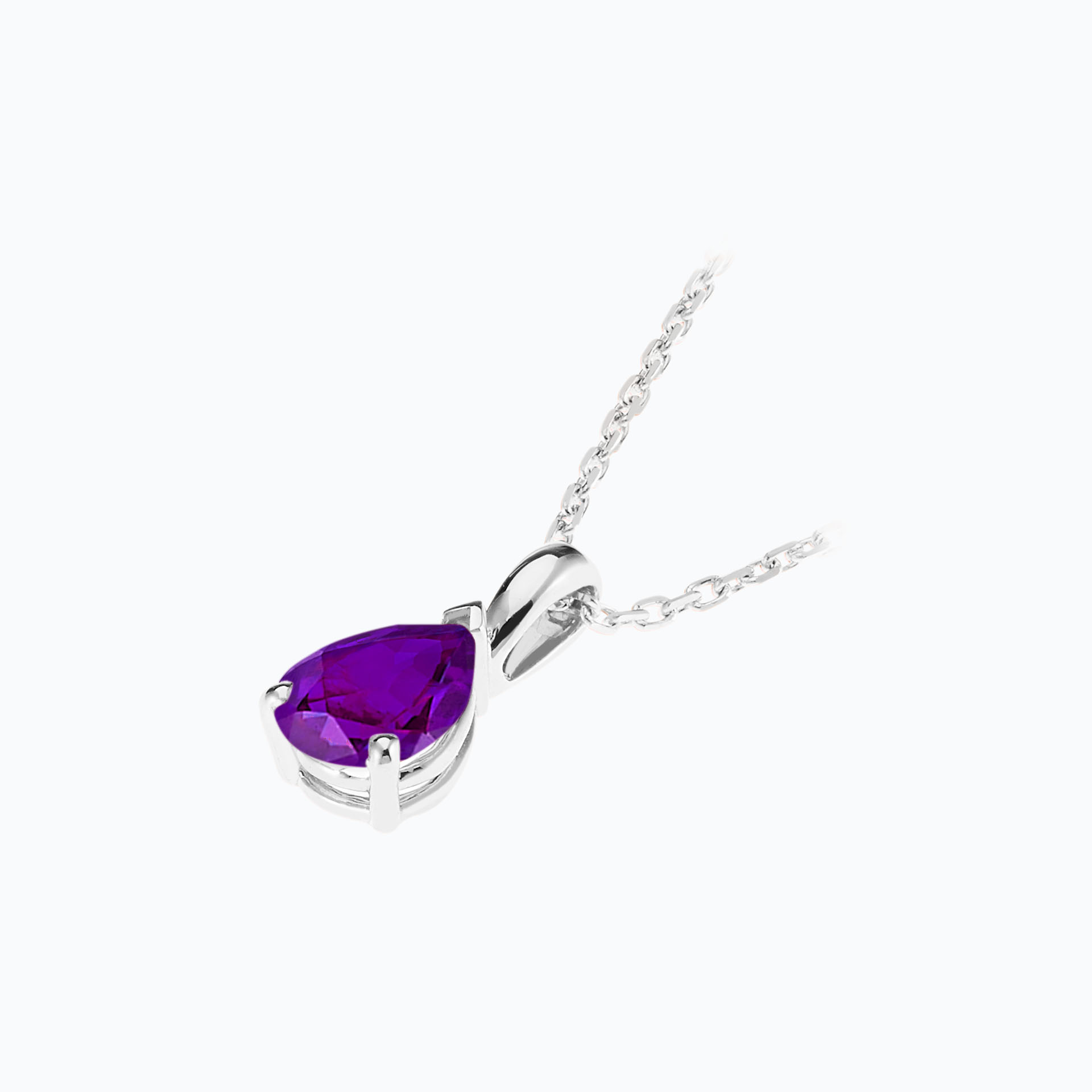 Pendentif Goutte Améthyste 6 x 4 mm