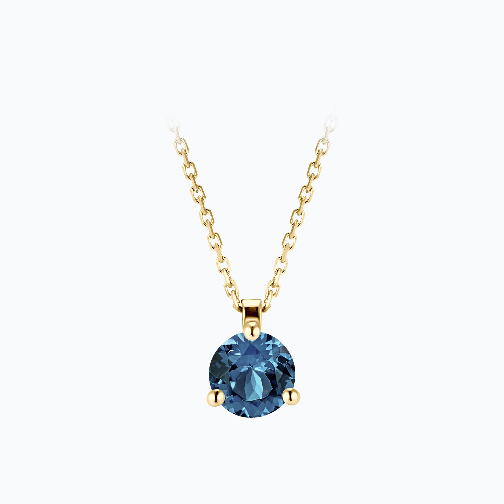 Collier Pyramid Topaze 6 mm