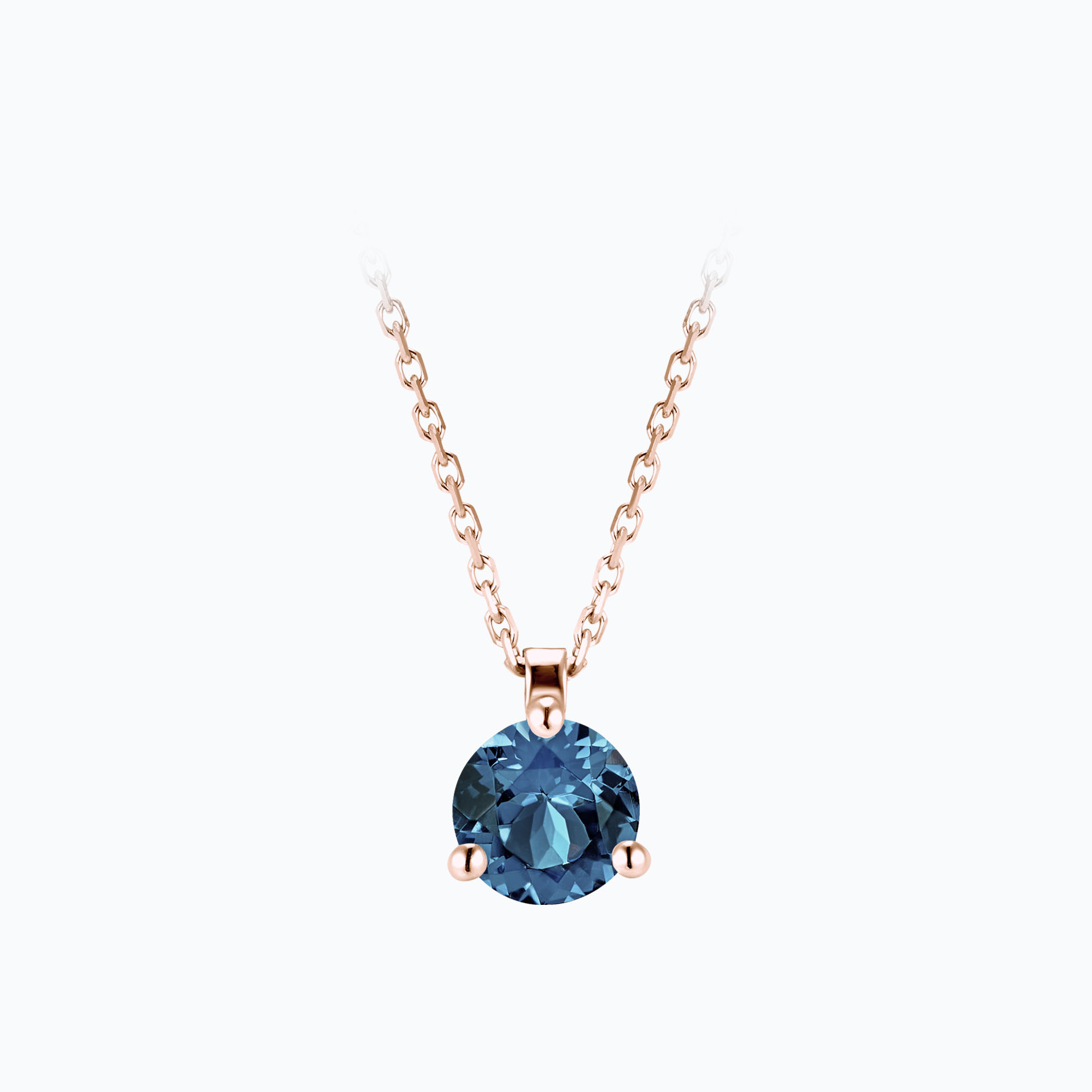 Collier Pyramid Topaze 6 mm