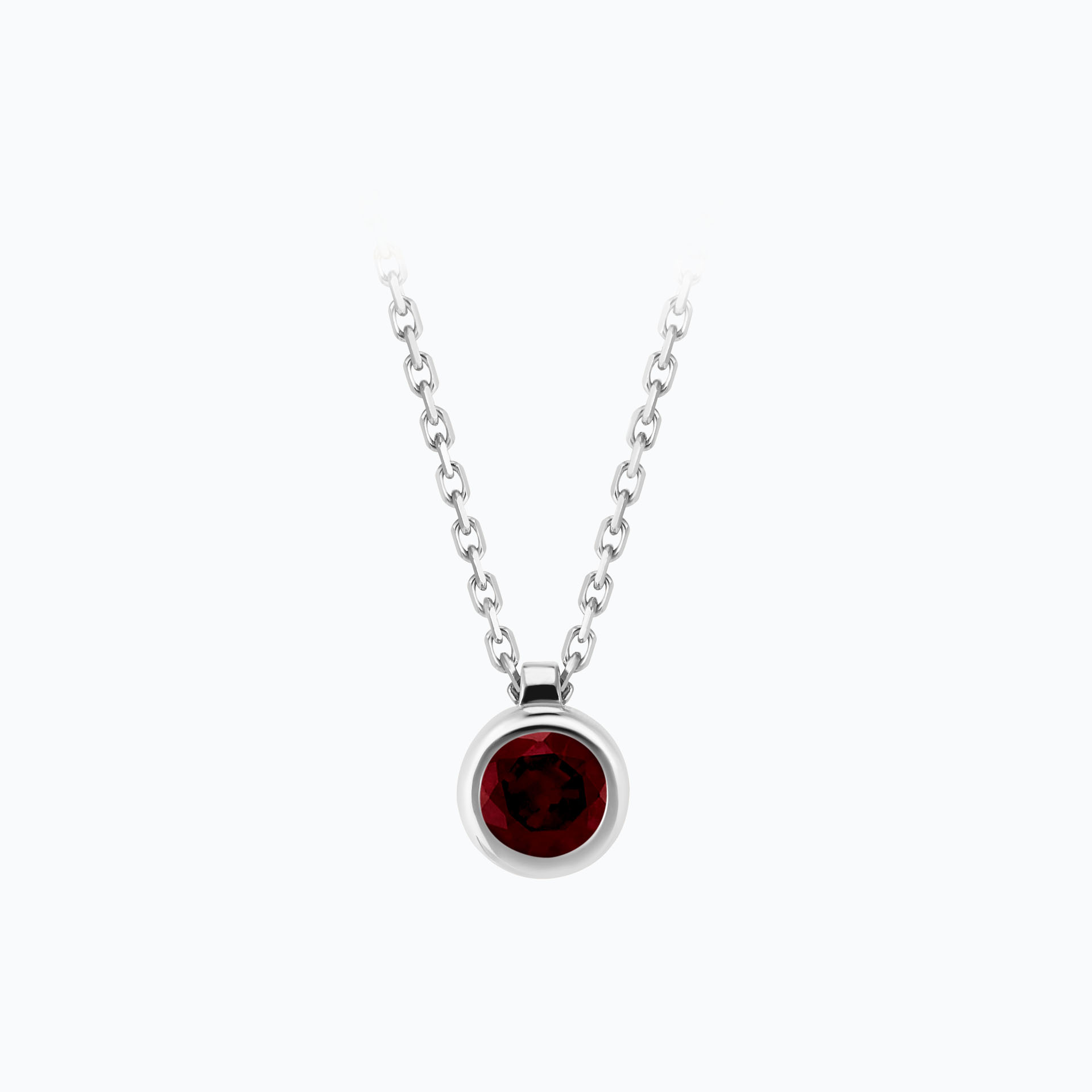 Collier Sparkling Grenat 4.5 mm
