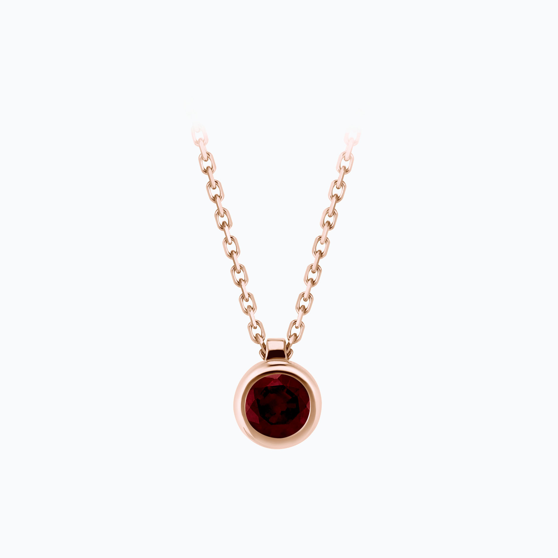 Collier Sparkling Grenat 4.5 mm