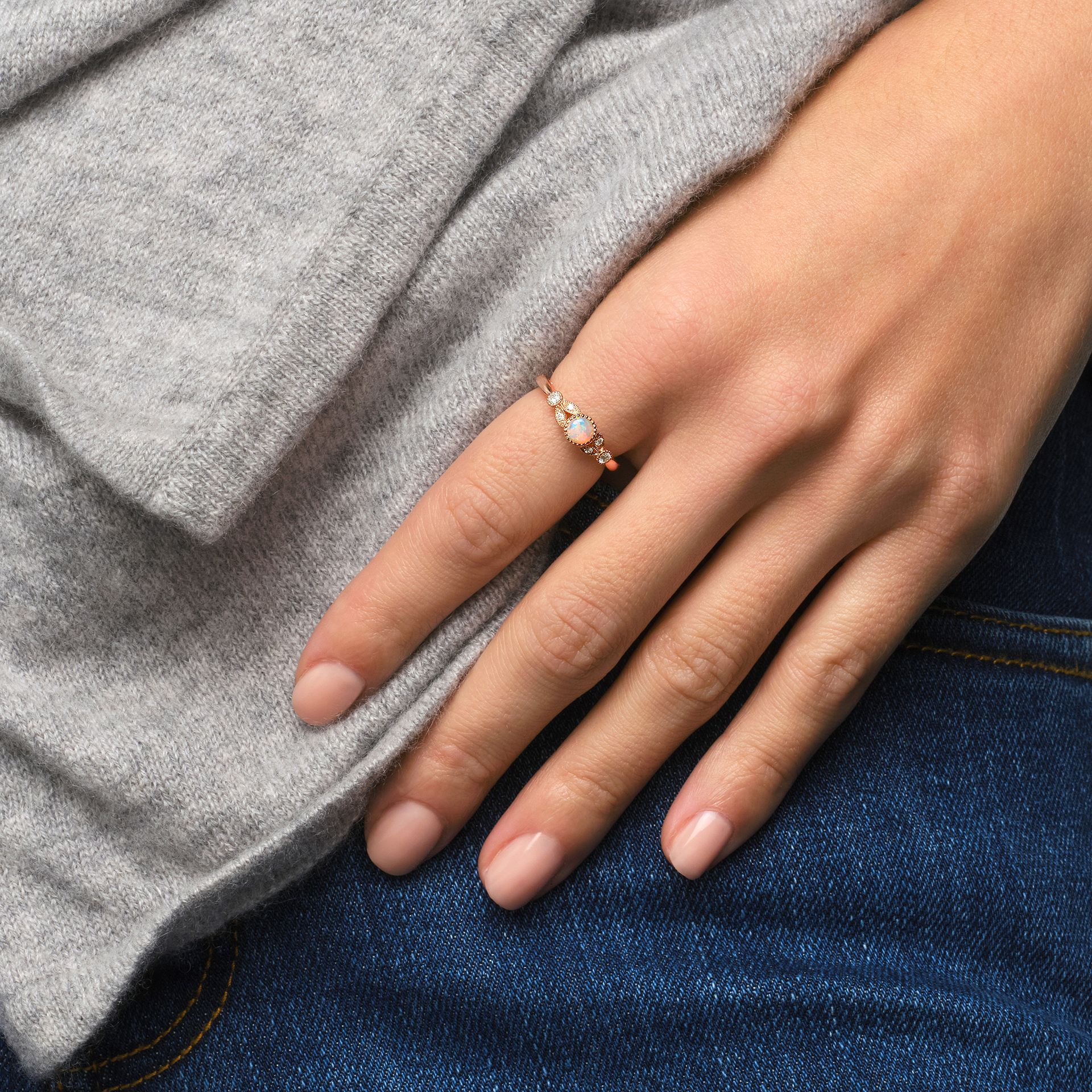 Solitaire Salomé Millegrain Opale