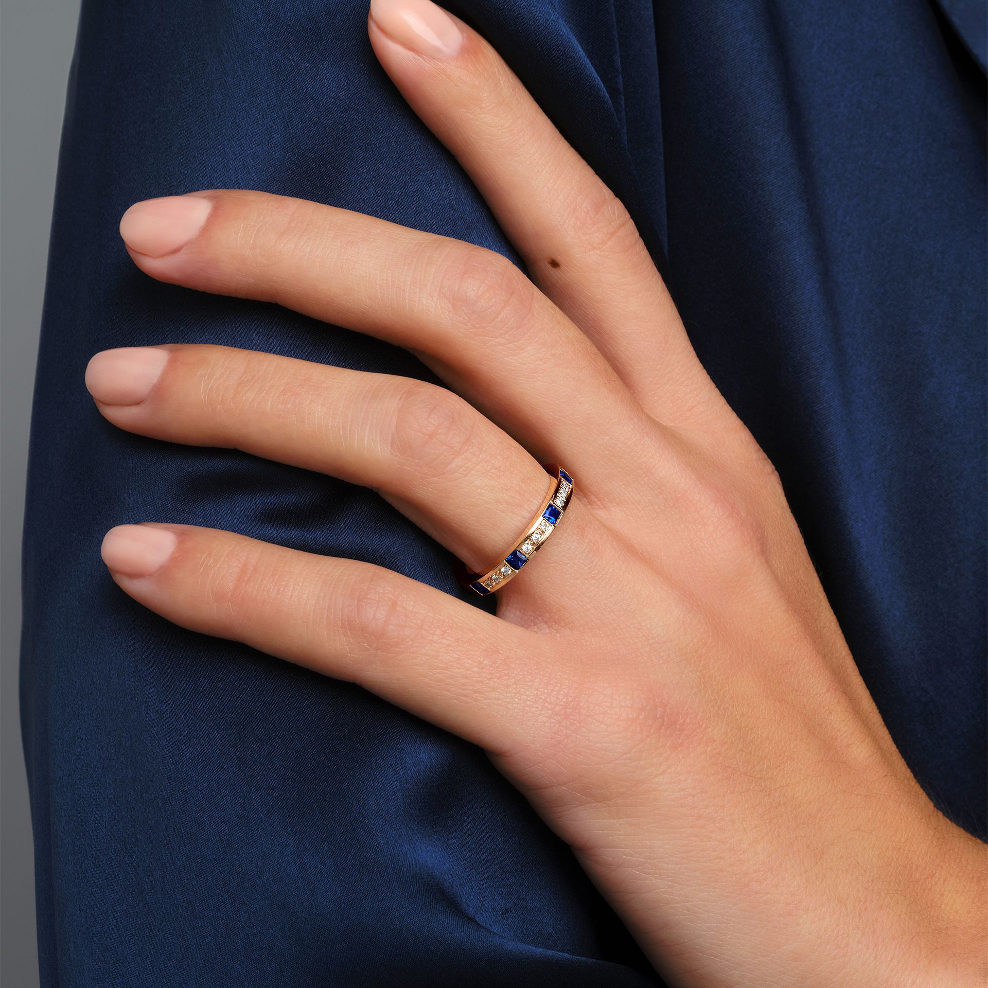 Alliance Ruban Saphir Princesse