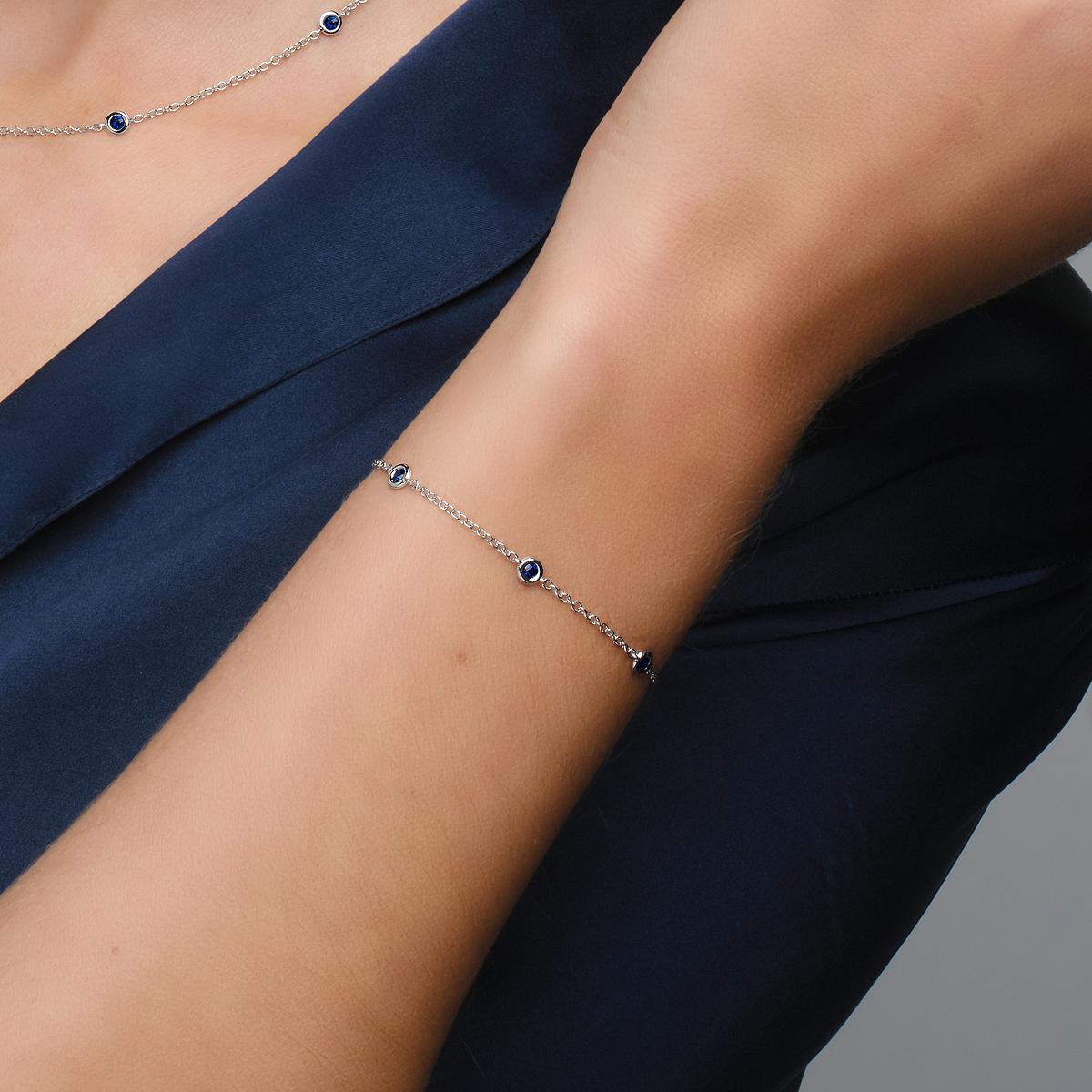 Bracelet Blossom 5 Saphirs