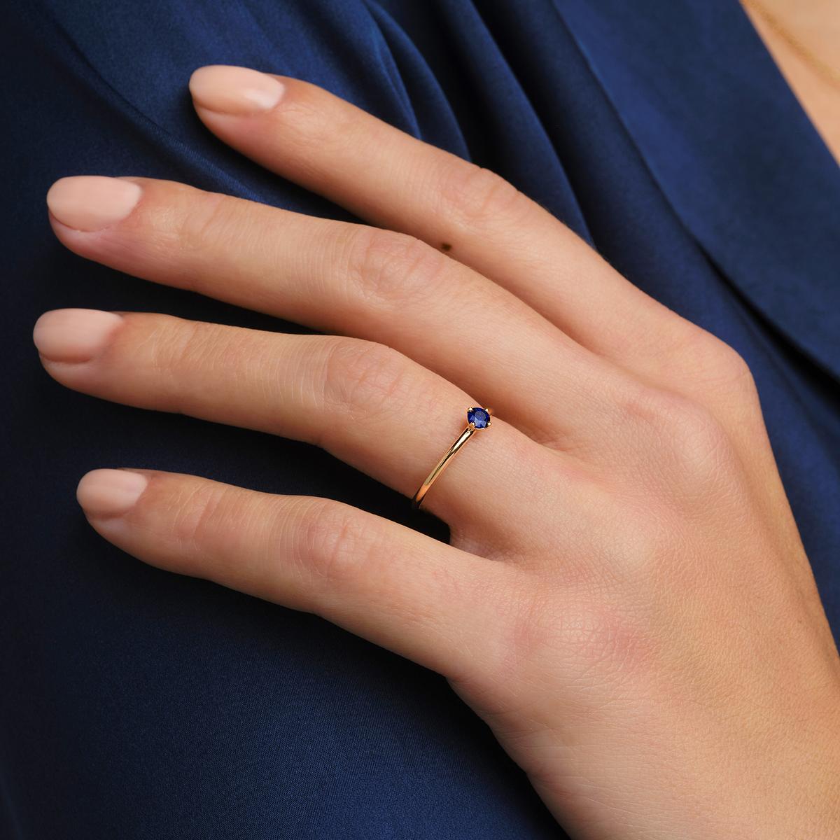 Solitaire Alva Saphir 3.5 mm