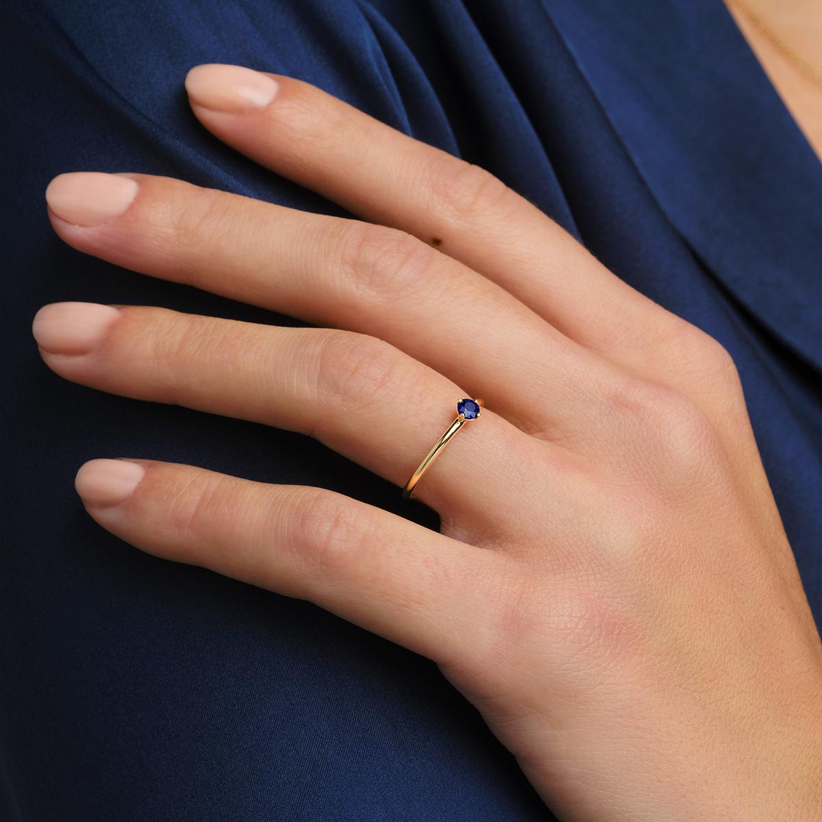 Solitaire Alva Saphir 3.5 mm