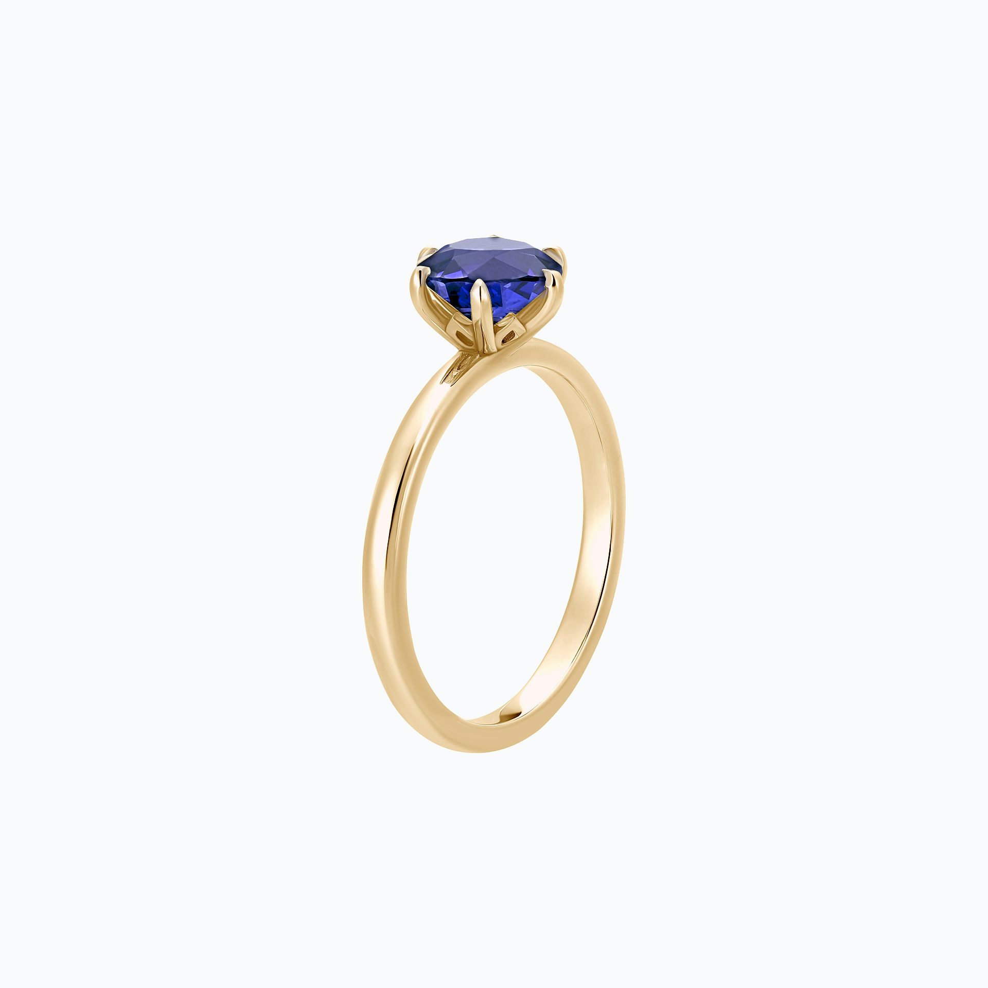 Solitaire Tulipe Tanzanite 6 mm