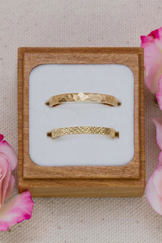 Alliances de mariage en or recyclé