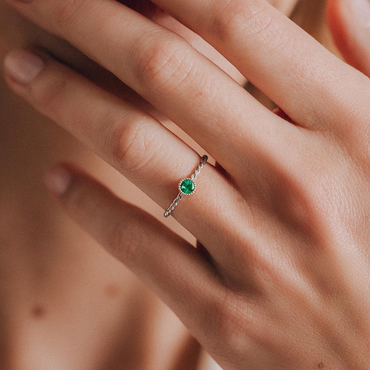 Solitaire Faustine Émeraude