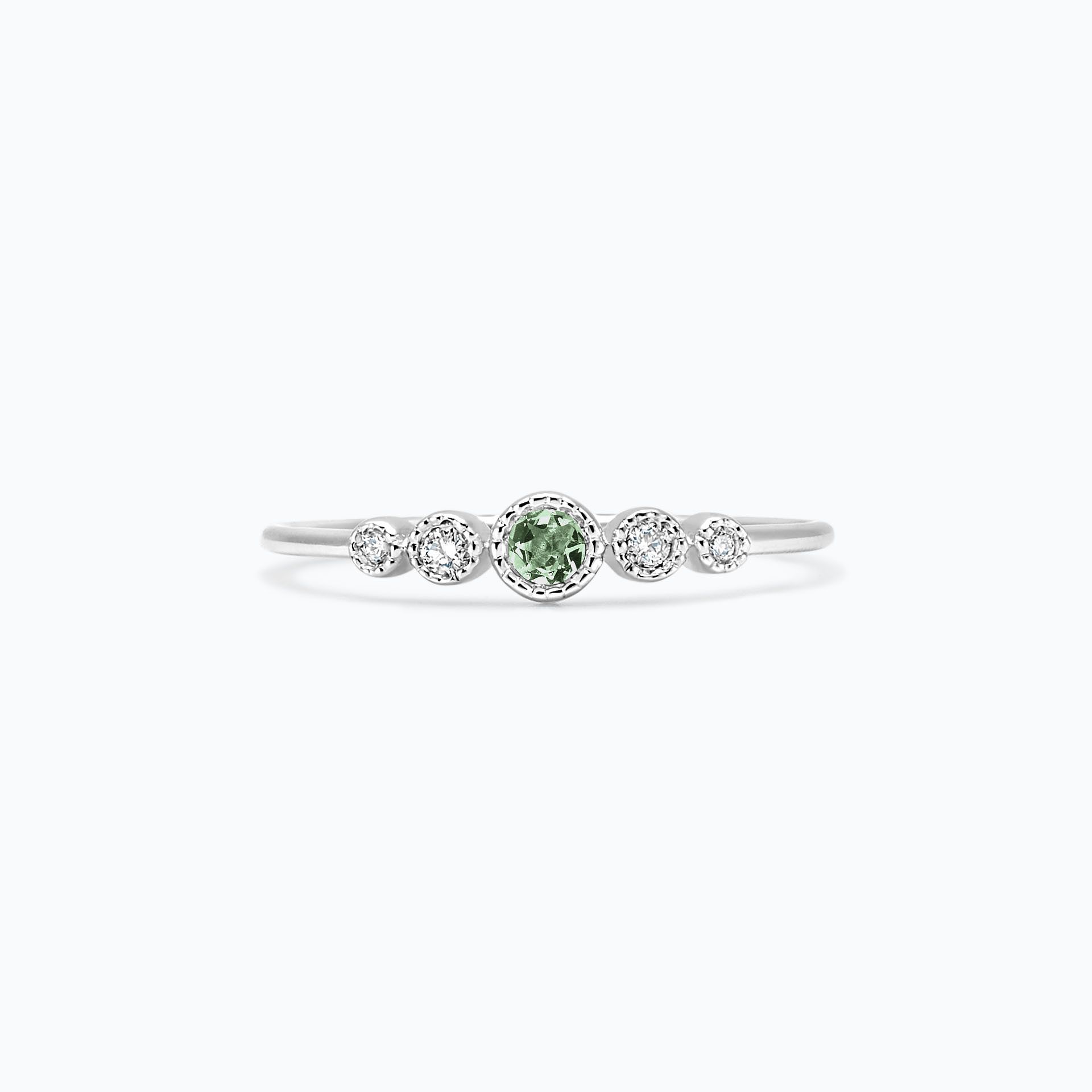 Solitaire Léa Millegrain Saphir Vert