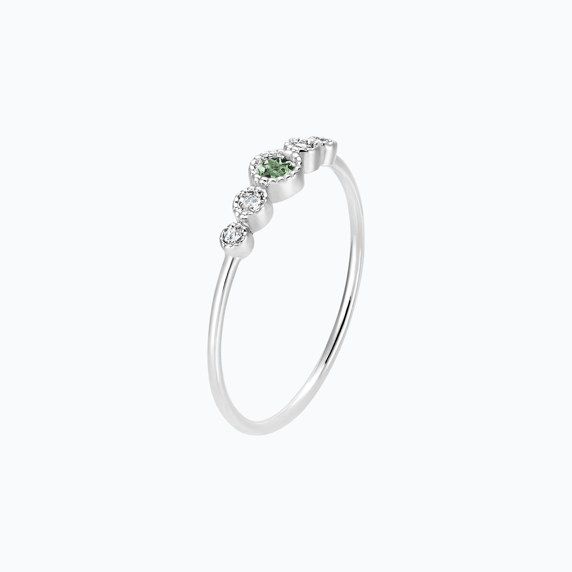 Solitaire Léa Millegrain Saphir Vert