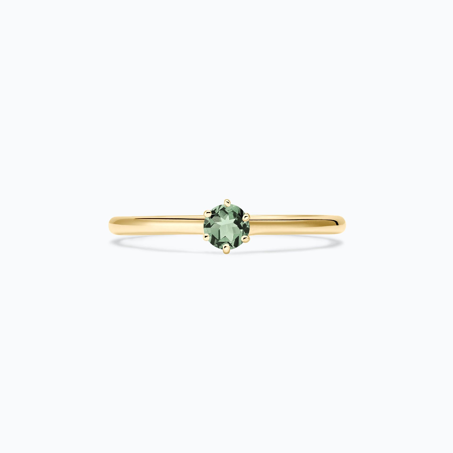 Solitaire Félicia Saphir Vert 3.5 mm