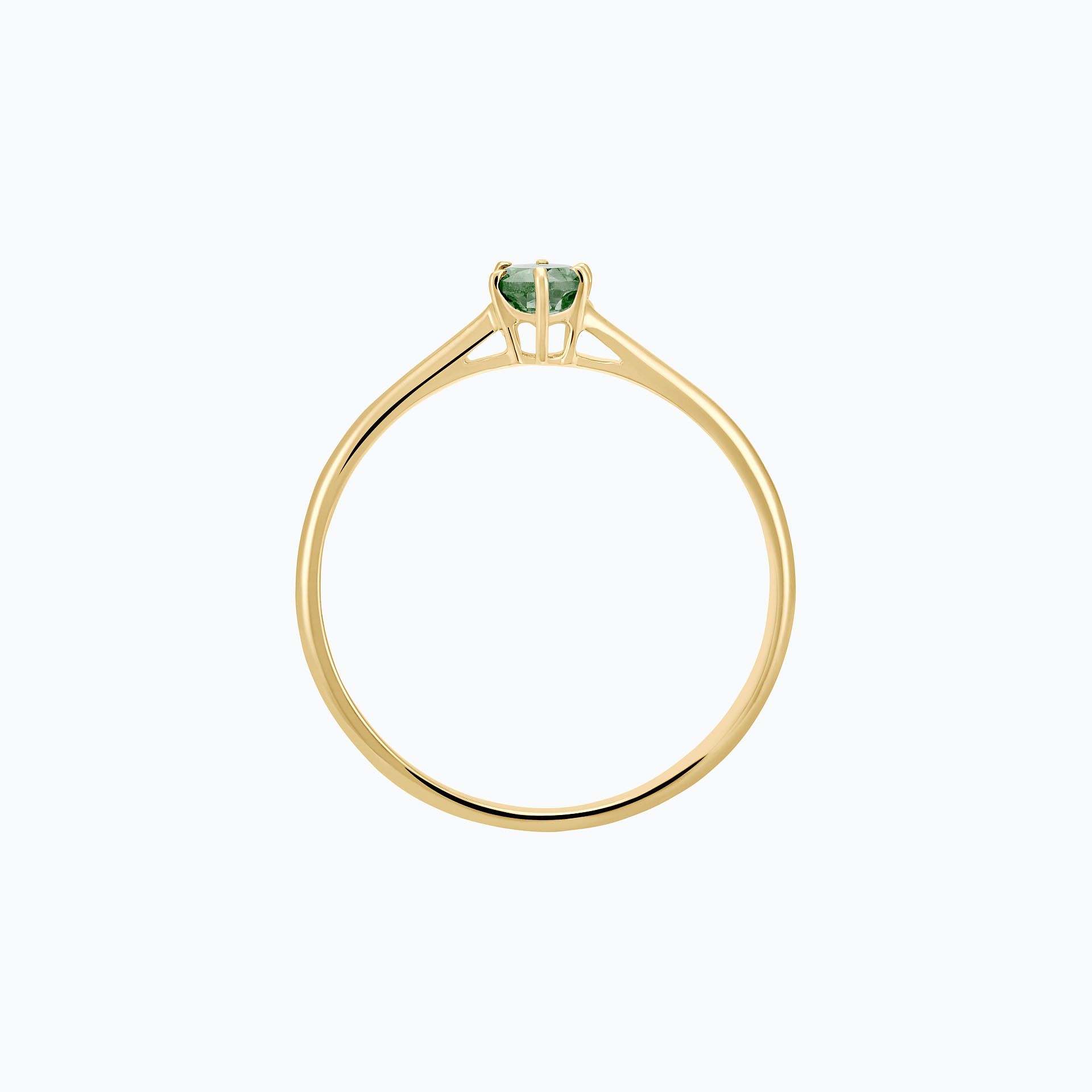 Solitaire Félicia Saphir Vert 3.5 mm