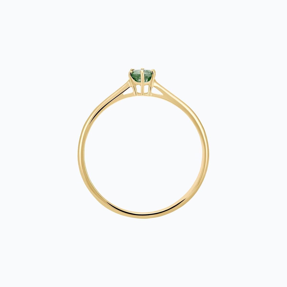 Solitaire Félicia Saphir Vert 3.5 mm