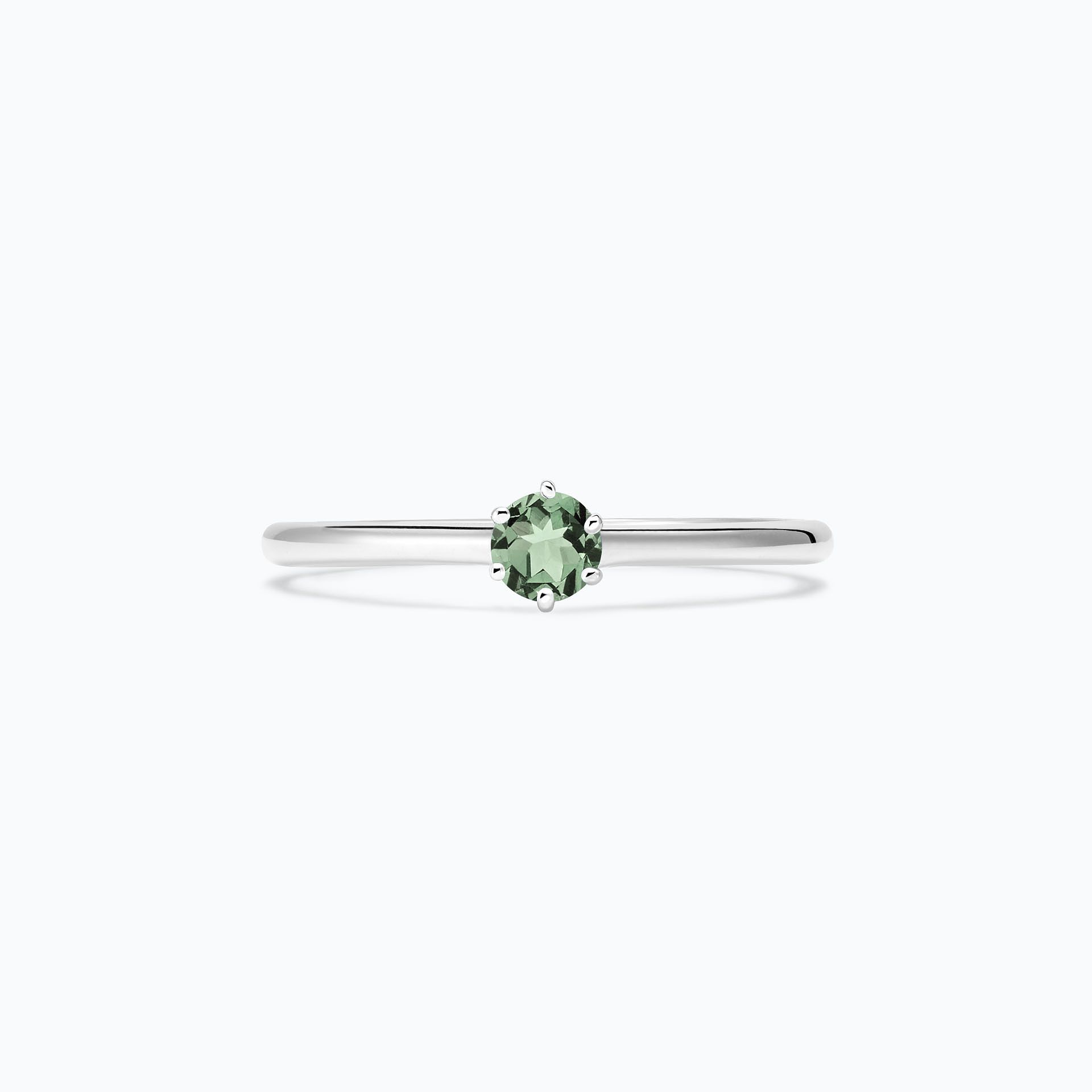 Solitaire Félicia Saphir Vert 3.5 mm