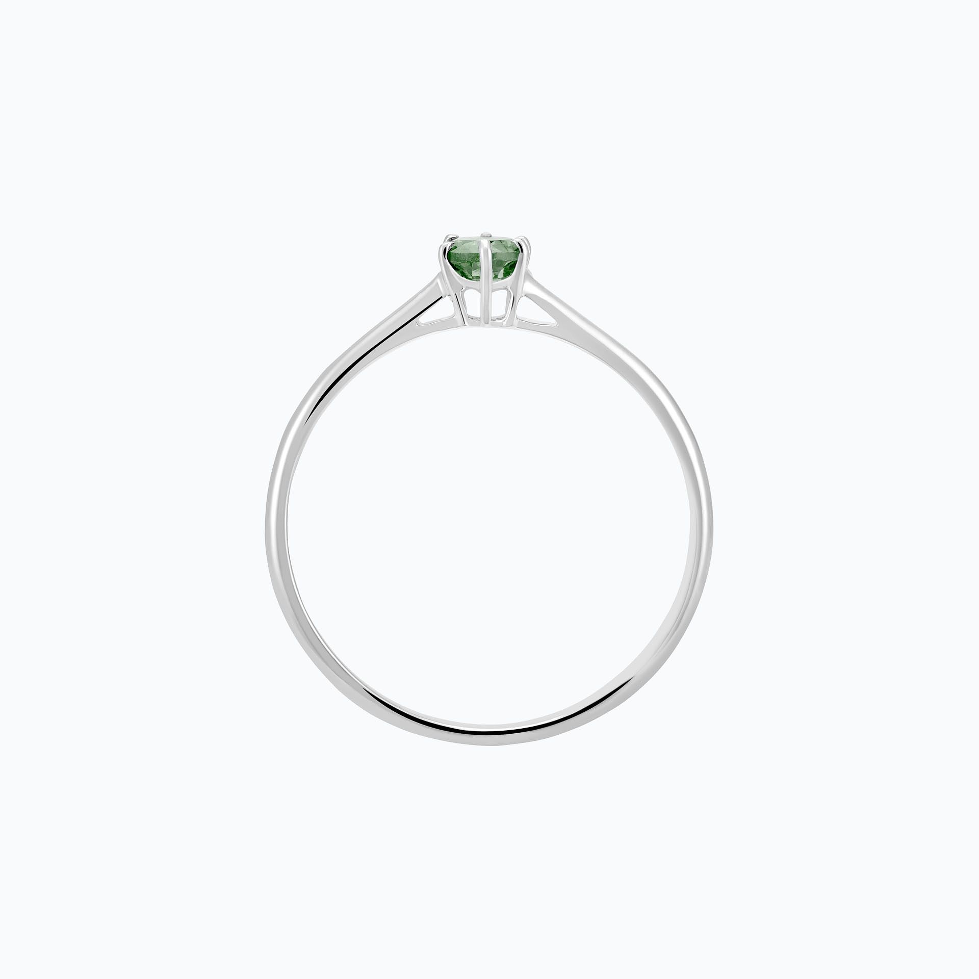 Solitaire Félicia Saphir Vert 3.5 mm