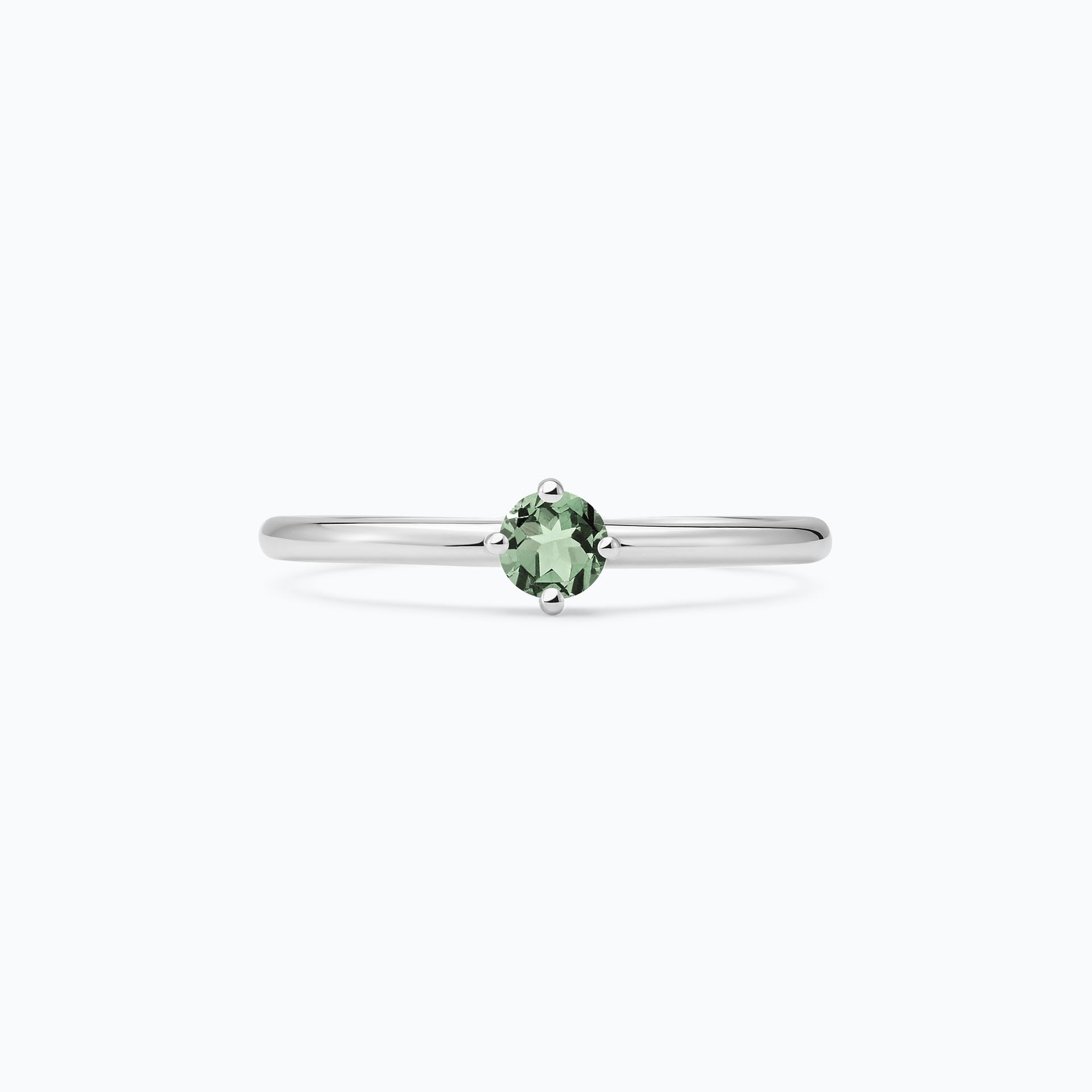 Solitaire Alva Saphir Vert 3.5 mm