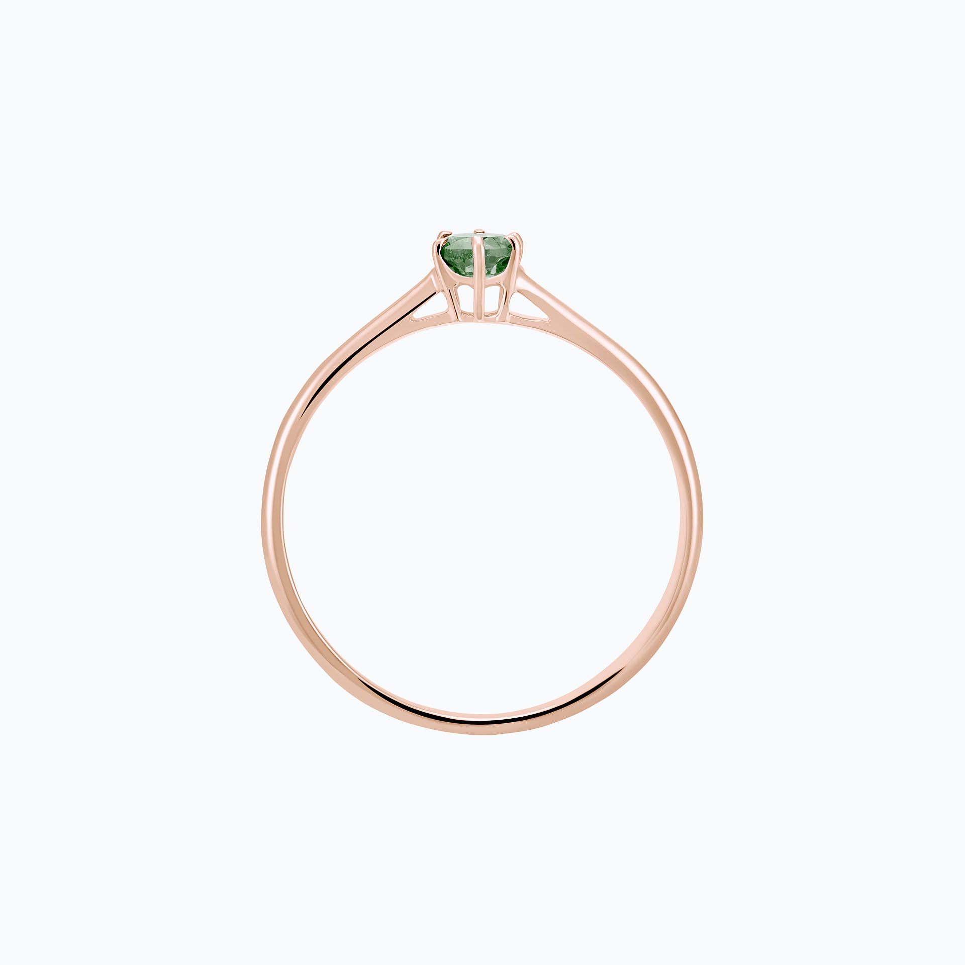 Solitaire Félicia Saphir Vert 3.5 mm