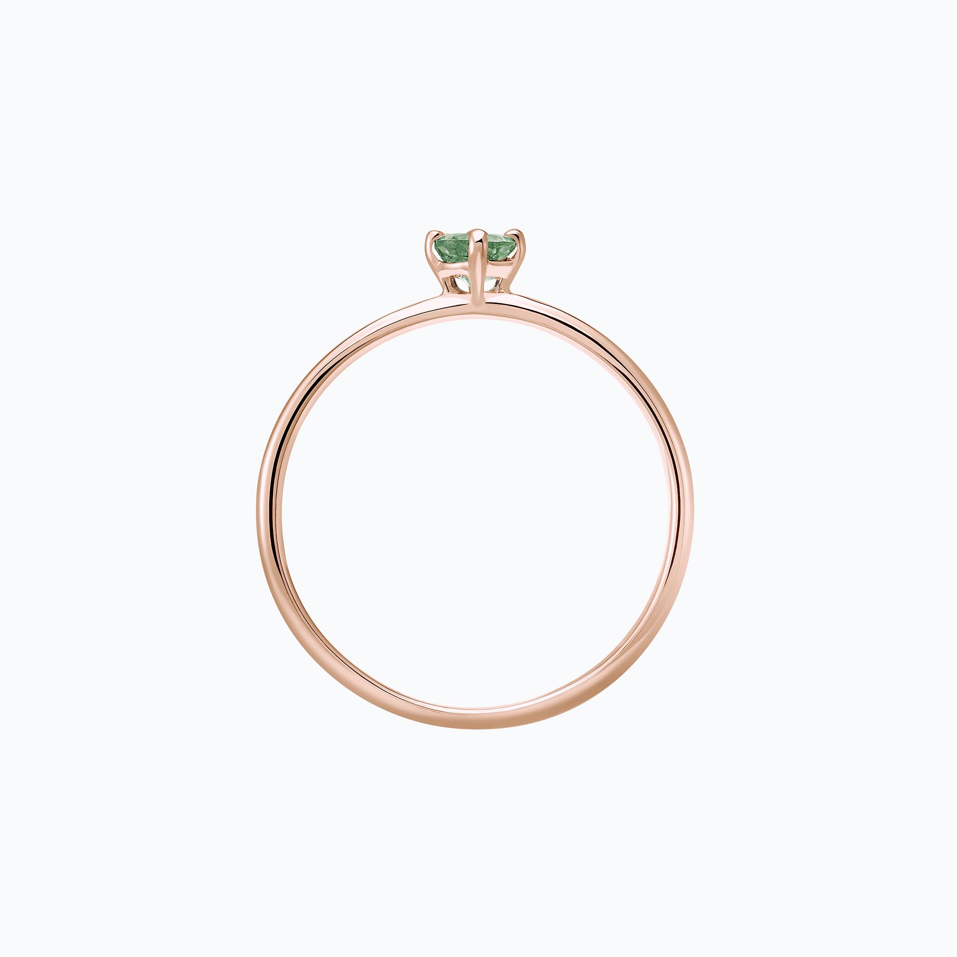 Solitaire Alva Saphir Vert 3.5 mm
