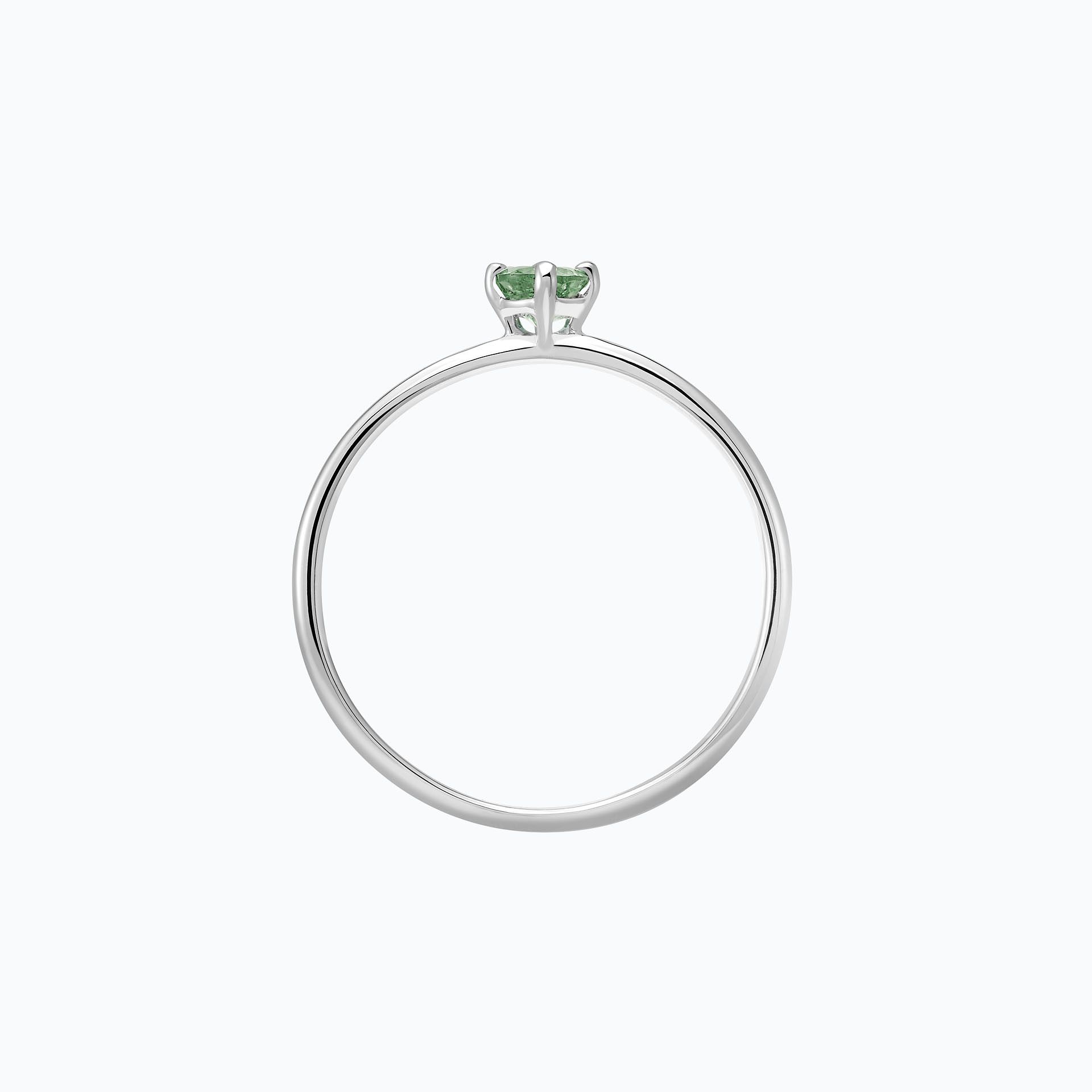 Solitaire Alva Saphir Vert 3.5 mm