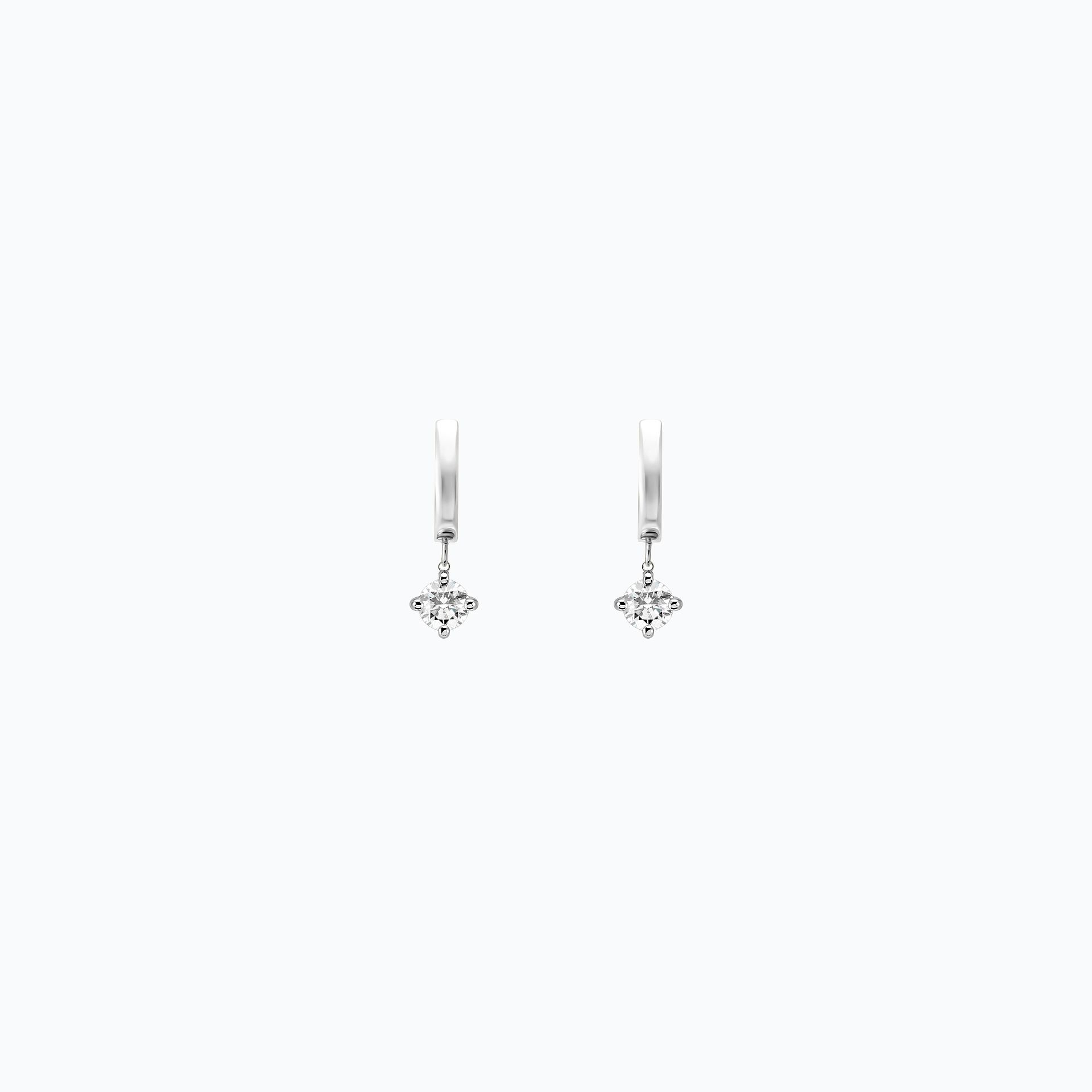Créoles Lily Square Diamant 0.60 carat