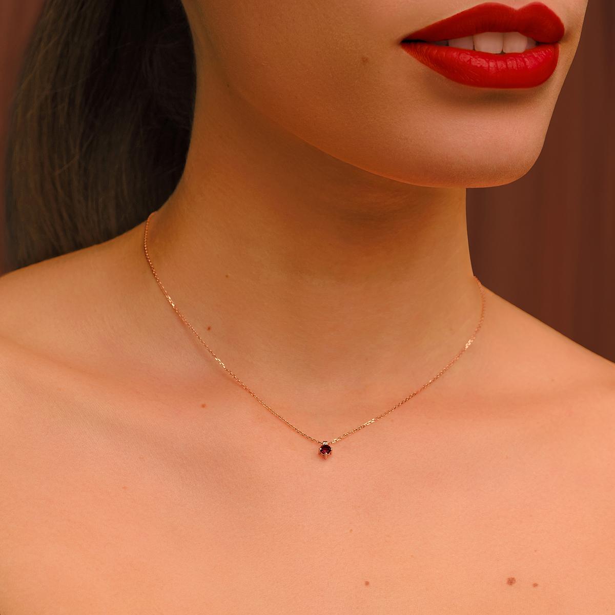 Collier Alva Grenat 3.5 mm