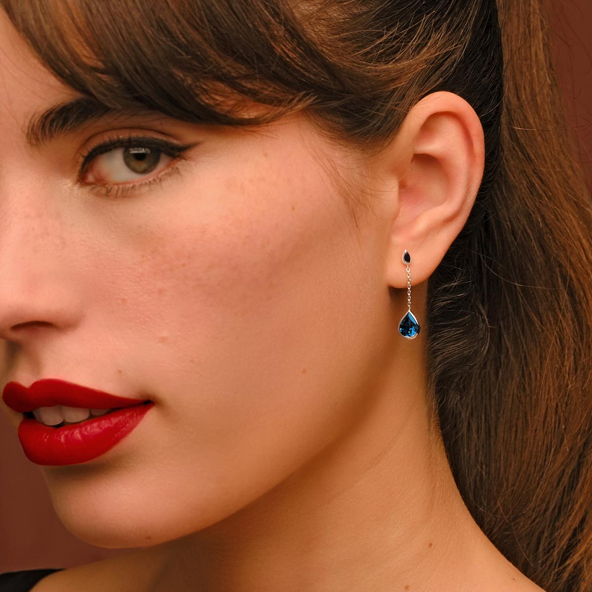 Pendants Dahlia Topaze Blue London