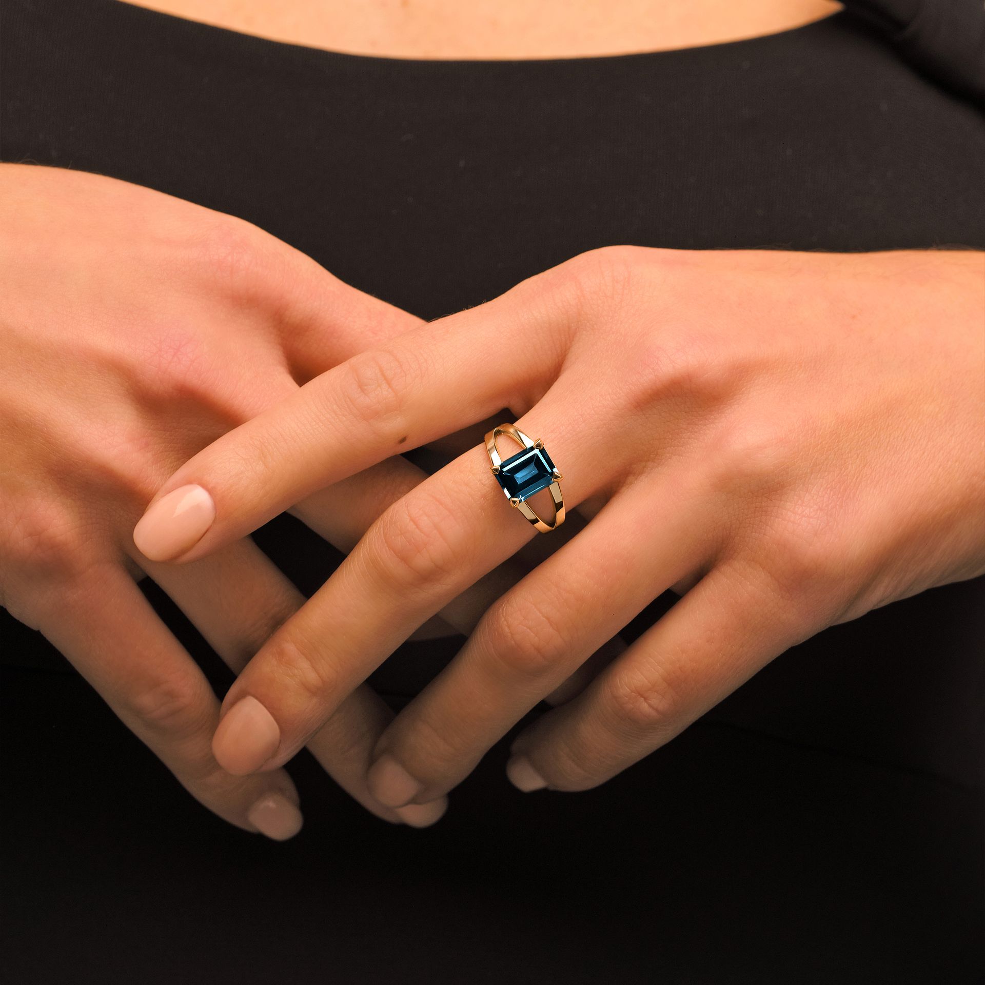 Bague Anook Topaze Blue London