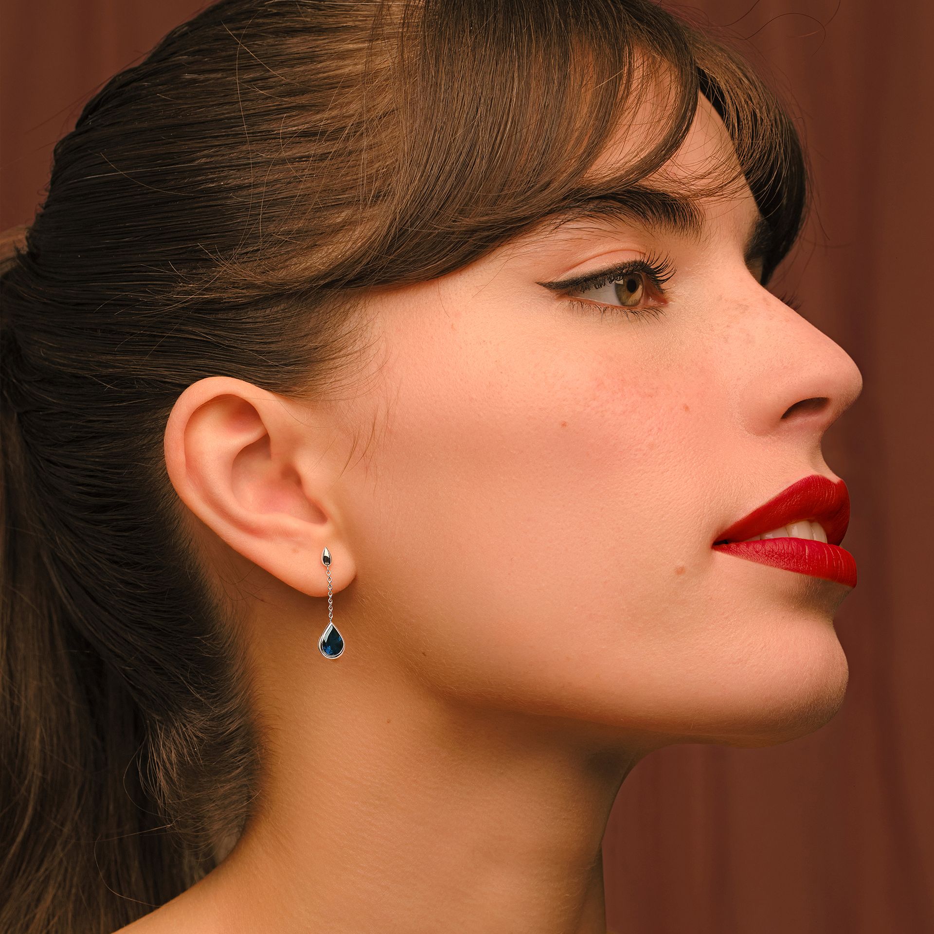 Pendants Dahlia Topaze Blue London