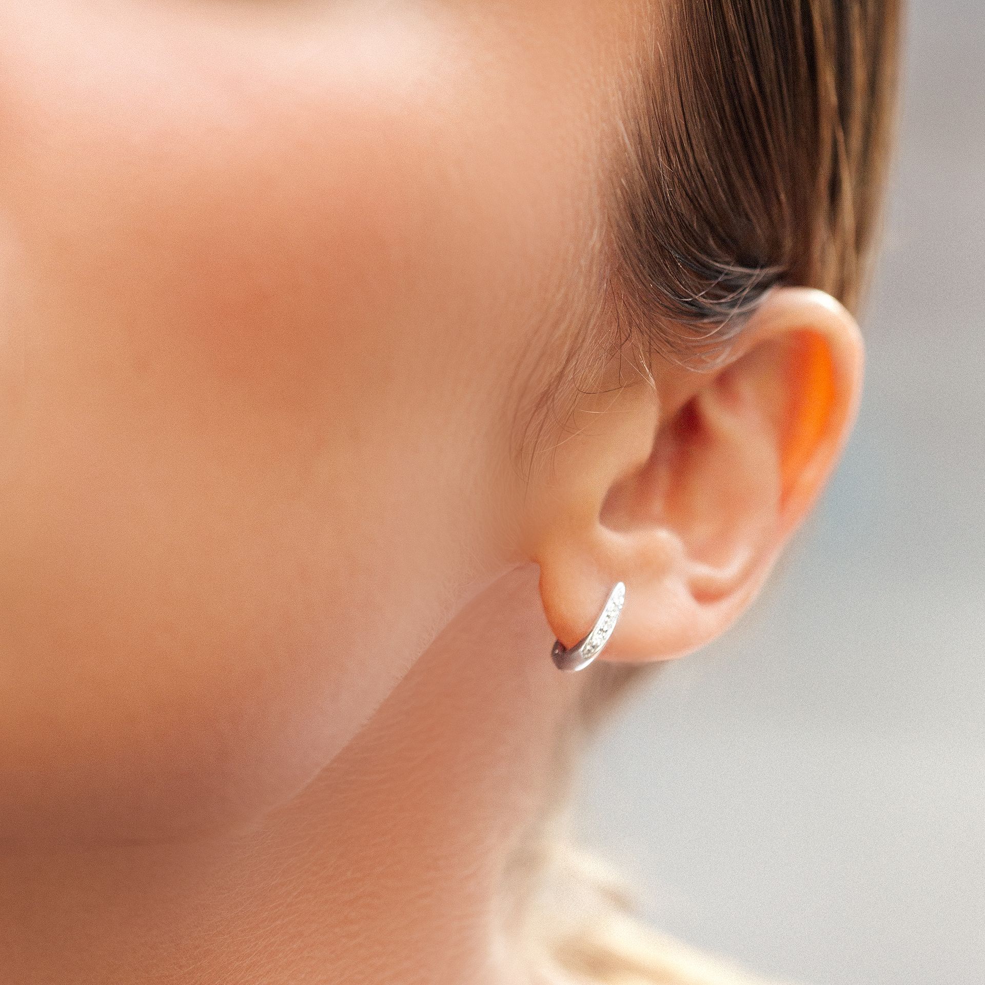 Créoles Cindy Diamant 10 mm