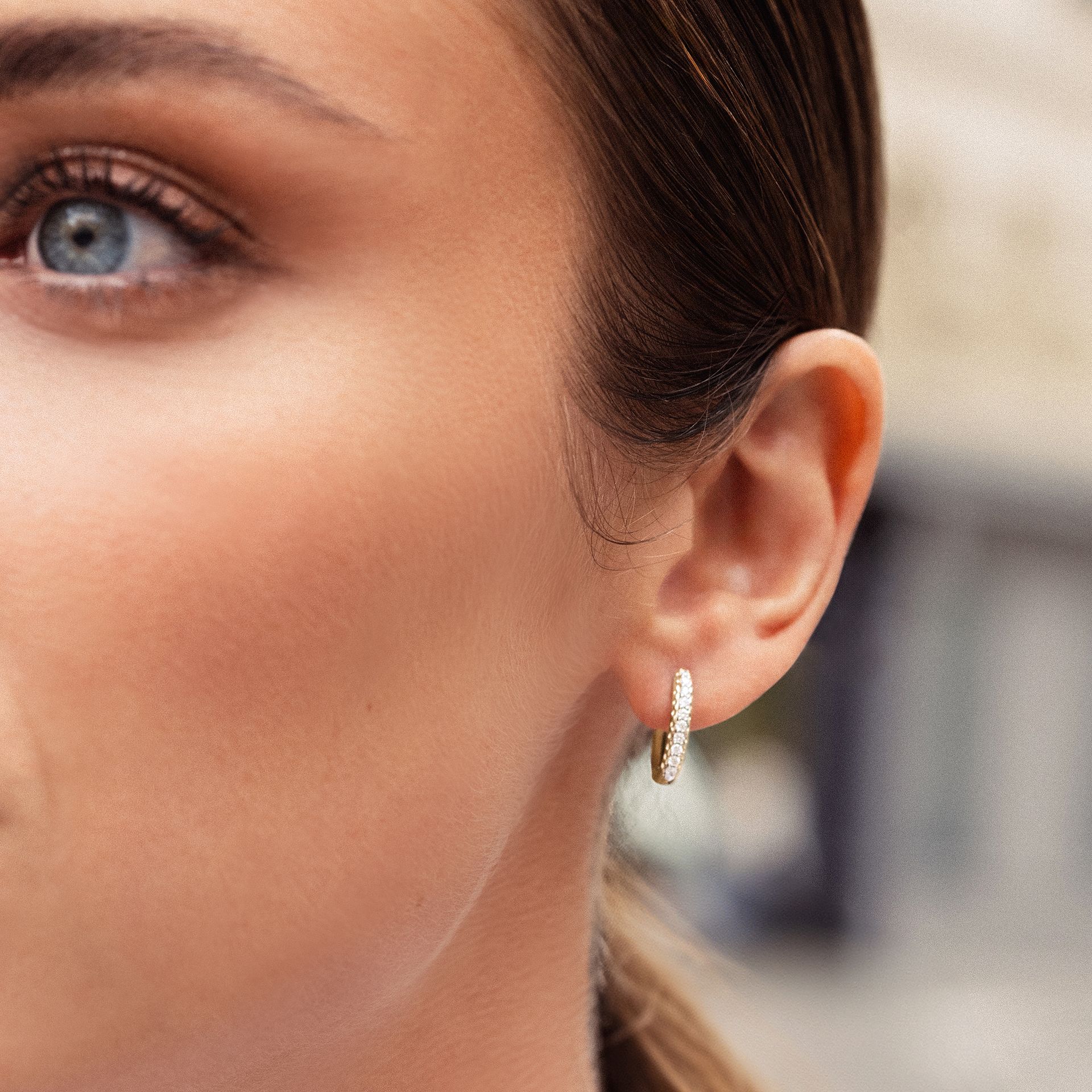 Créoles Indy Diamant 13 mm