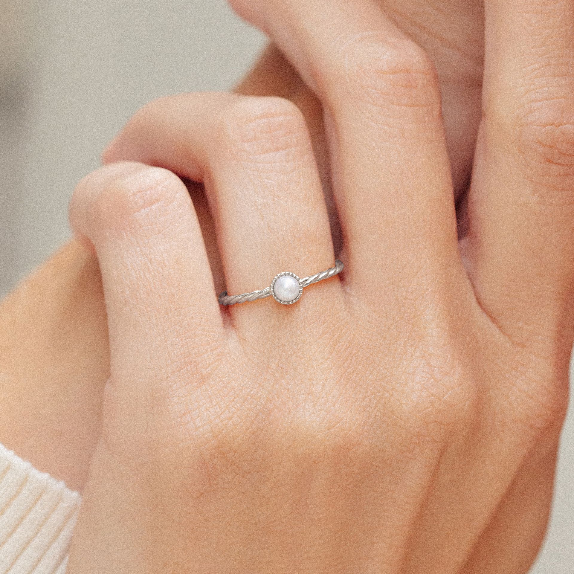 Solitaire Faustine Perle